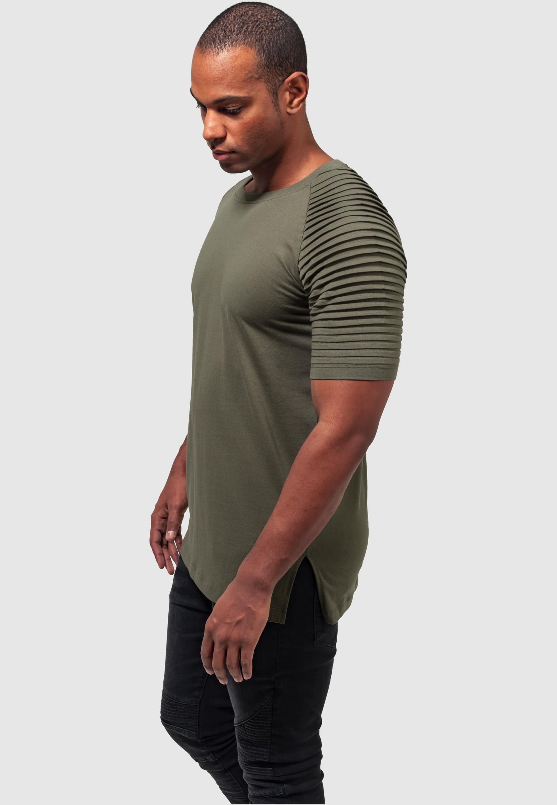 URBAN CLASSICS T-Shirt »Urban Classics Herren Pleat Raglan Tee«, (1 tlg.)