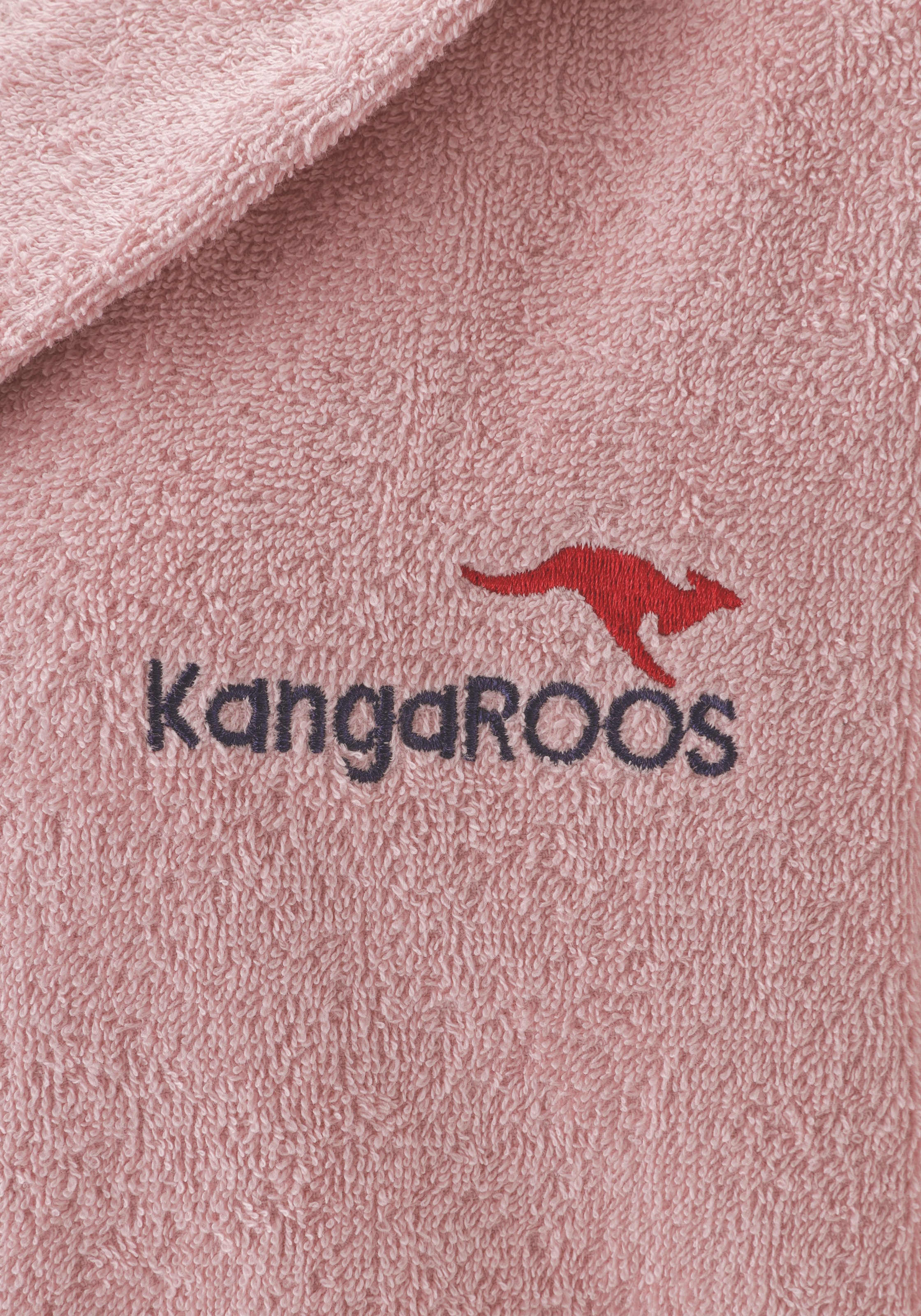 KangaROOS Unisex-Bademantel »Cassidy, für Damen & Herren, Standardlänge & Überlänge« 1 Stk. mit Taschen, Männer und Frauen, Baumwolle, Reise, Hotel, Sauna, S-3XL