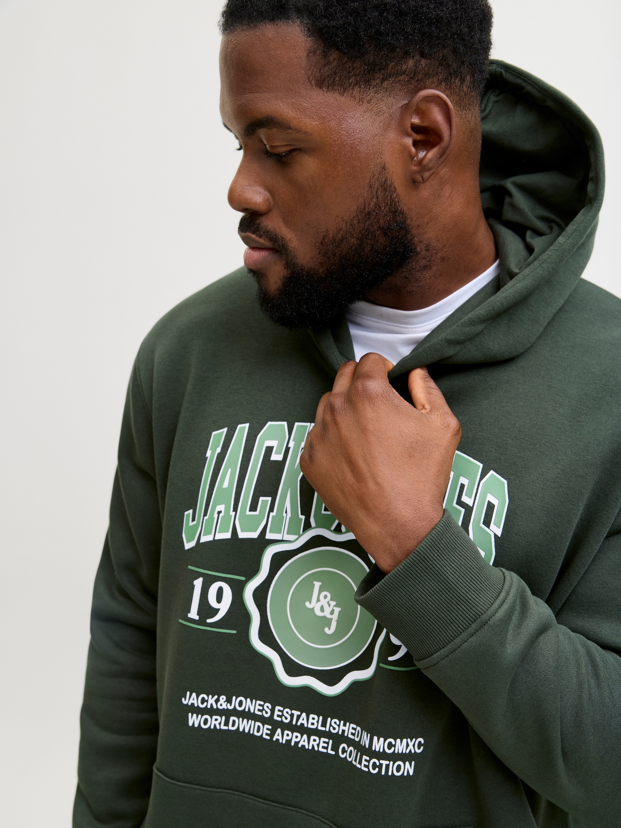 Jack & Jones PlusSize Kapuzensweatshirt »JJMAKO SWEAT HOOD PLS«
