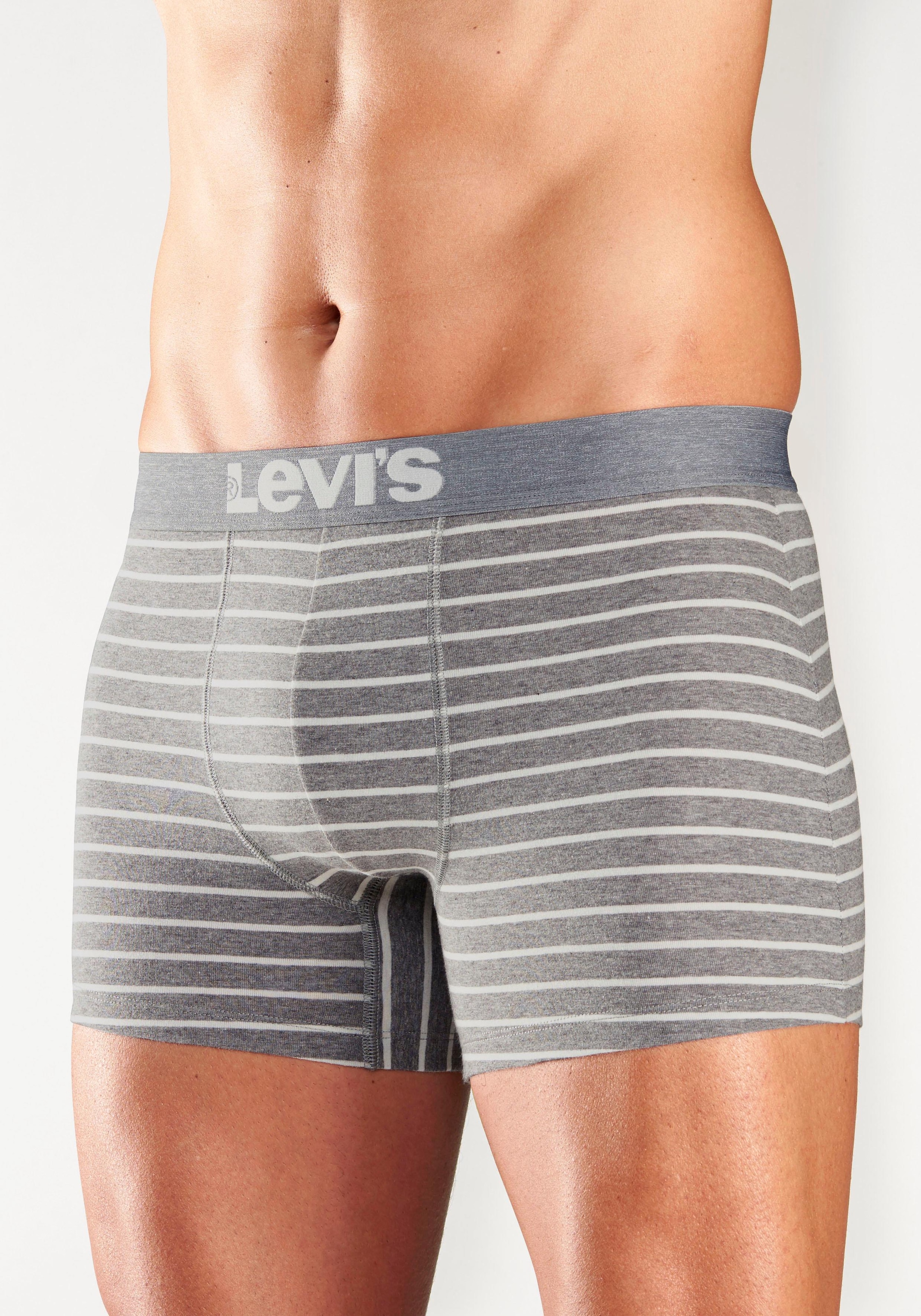 Levi's® Boxer, (Packung, 2 St.), Streifen und Uni