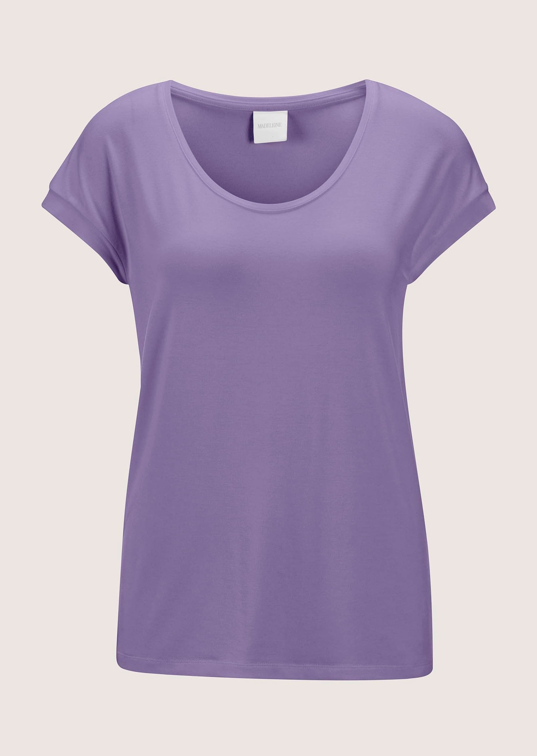 MADELEINE Kurzarmshirt "Jerseybluse Elegantes Viskose-Oberteil" Viskose Jersey