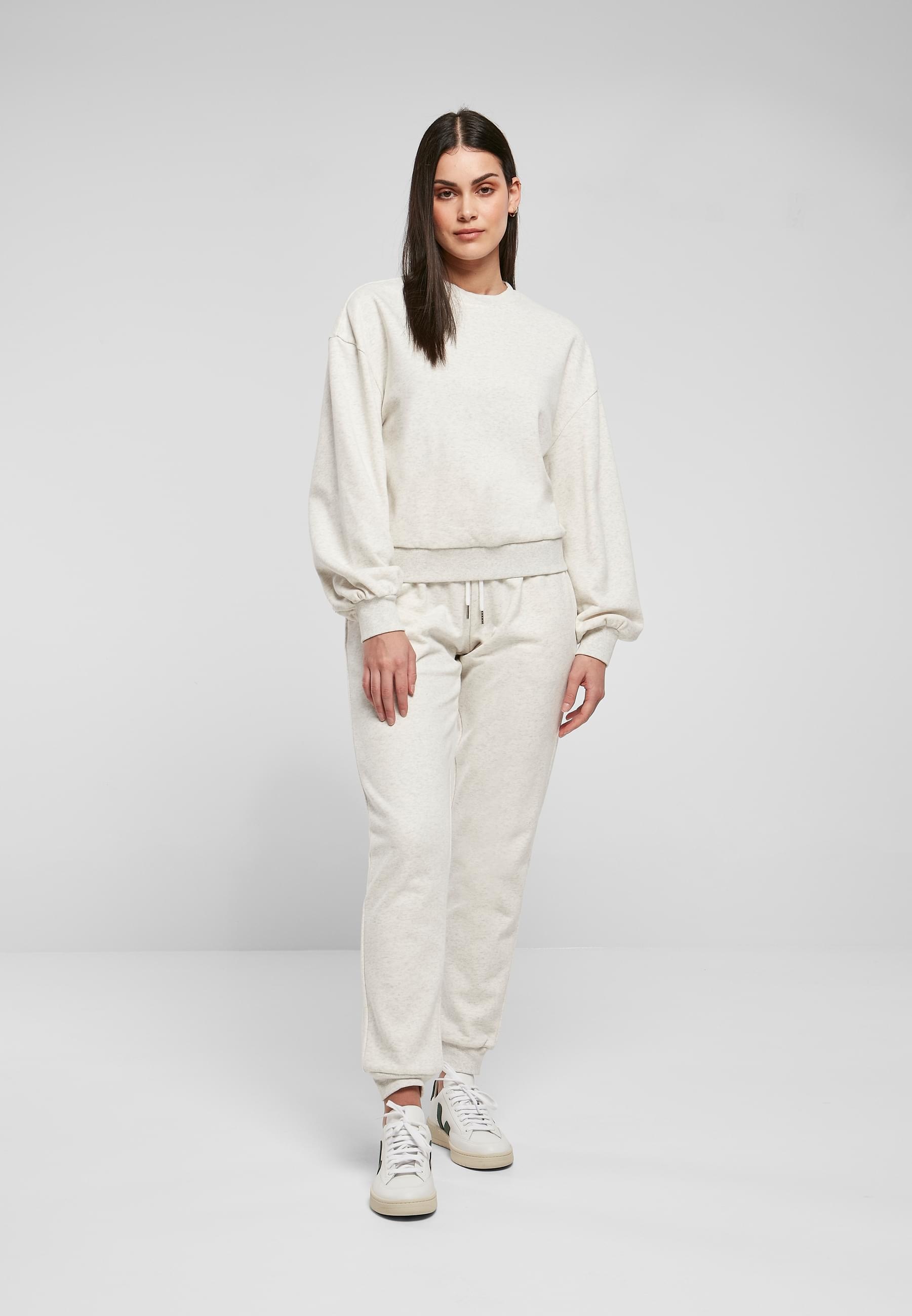 URBAN CLASSICS Sweater »Urban Classics Damen Ladies Oversized Color Melange Crewneck«, (1 tlg.)