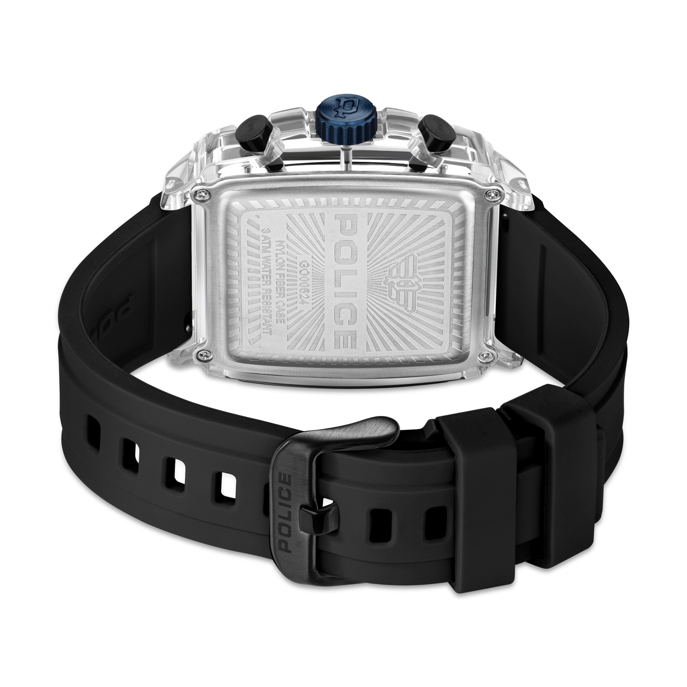 Police Chronograph »Clout« Quarzuhr, Armbanduhr, Herrenuhr, Silikonarmband, analog, Tag