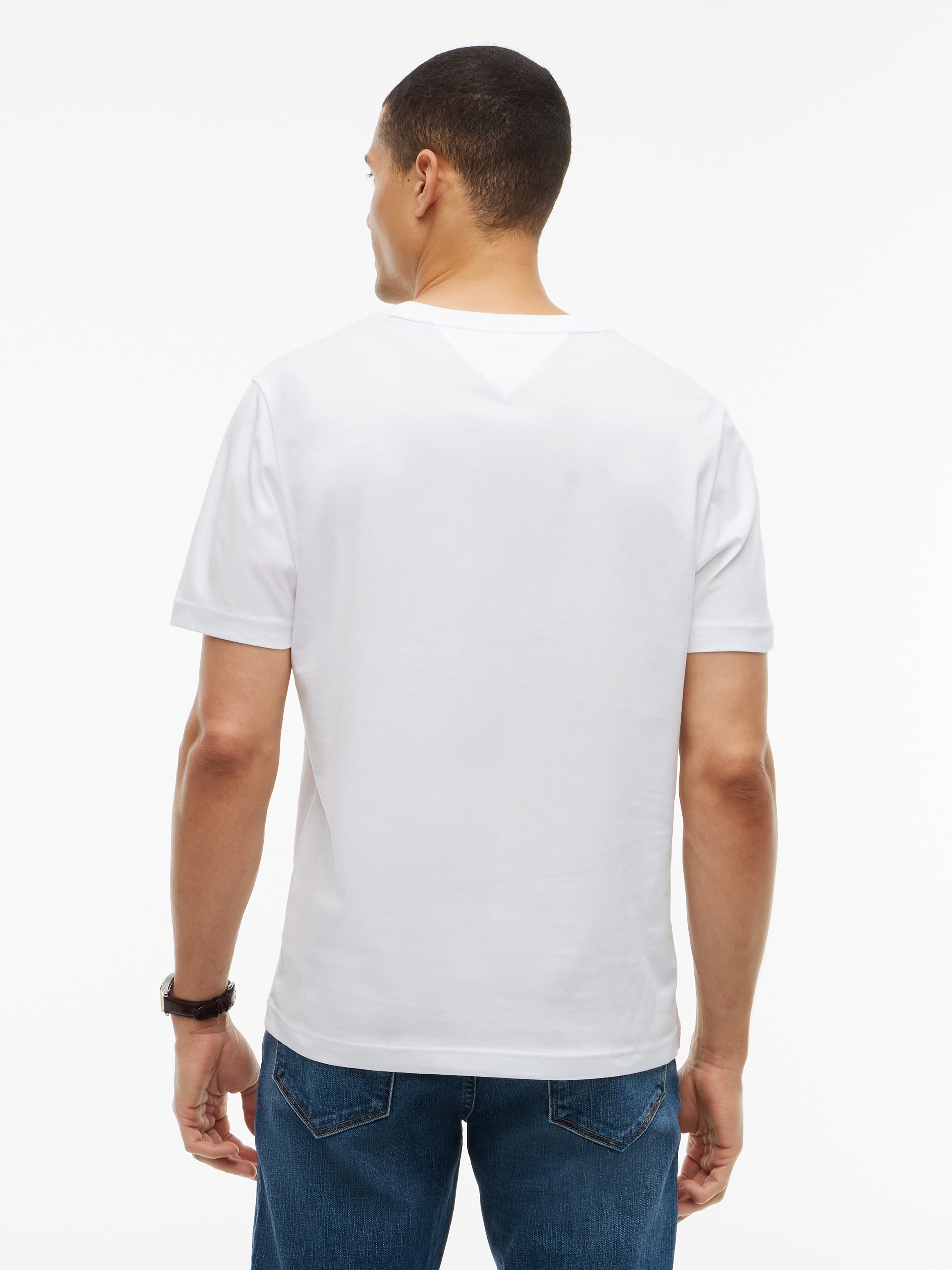 Tommy Hilfiger T-Shirt »BRAND LOVE RWB GRAPHIC« Auffälliger Frontprint mit Tommy Hilfiger Schriftzug, normale Passform