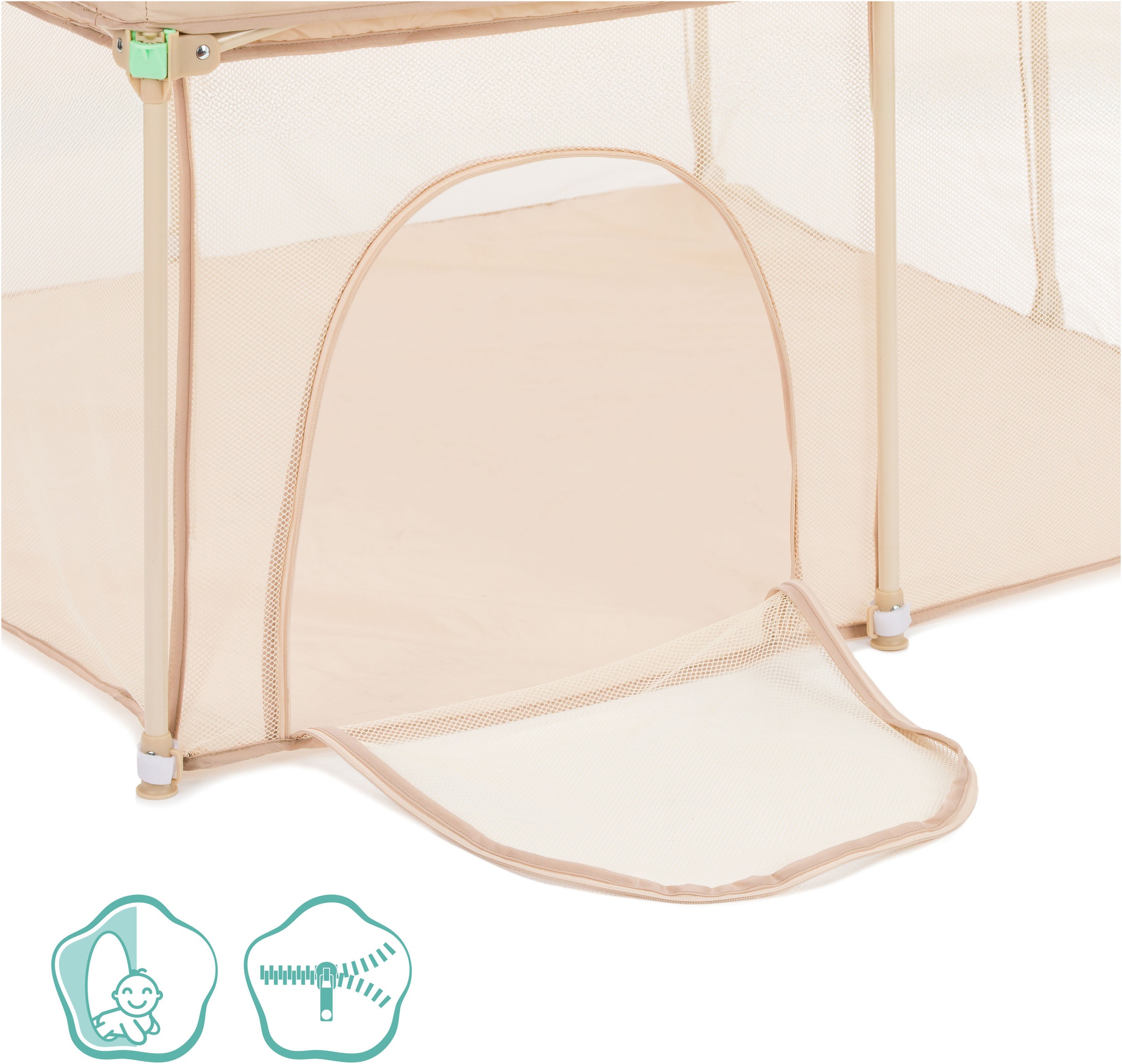 Thumbnail - Fillikid Laufgitter "Dubai" bis 22 kg mit Transporttasche