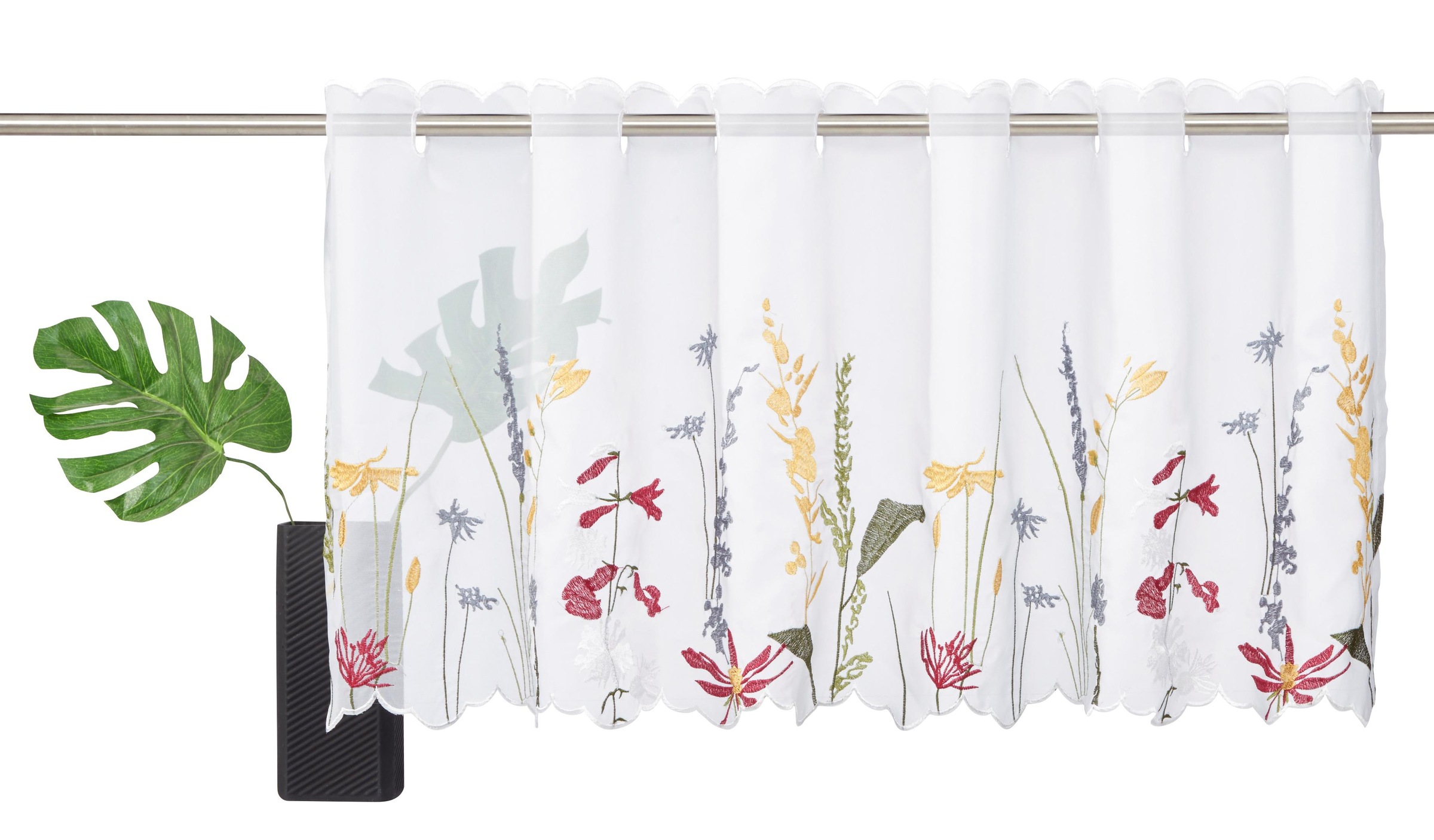 Home affaire Scheibengardine "Bille" Durchzuglöcher 1 Stk. tlg. transparent günstig online kaufen