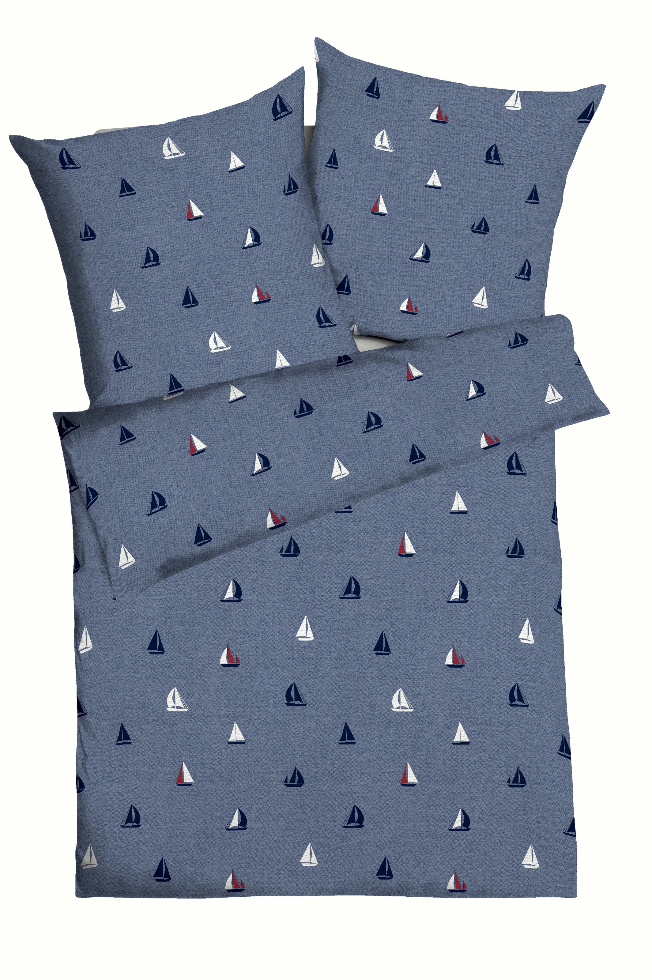 Kaeppel Bettwäsche "Sailing Boats" 2 Stk. tlg. Mit Booten günstig online kaufen