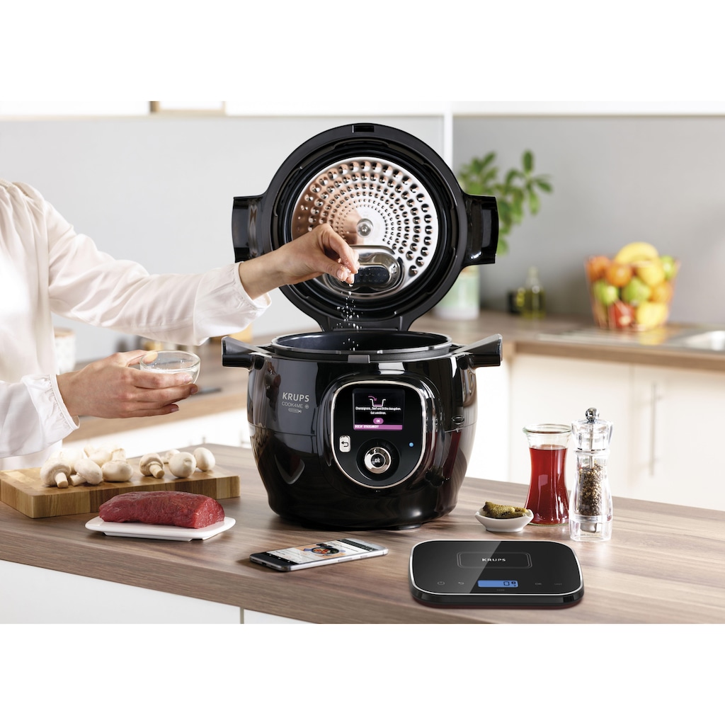 Krups Multikocher »CZ8568 Cook4Me+ Grameez«, vernetzte Waage, 300 Rezepte, 6 Programme, kompatibel mit Cook4Me-App