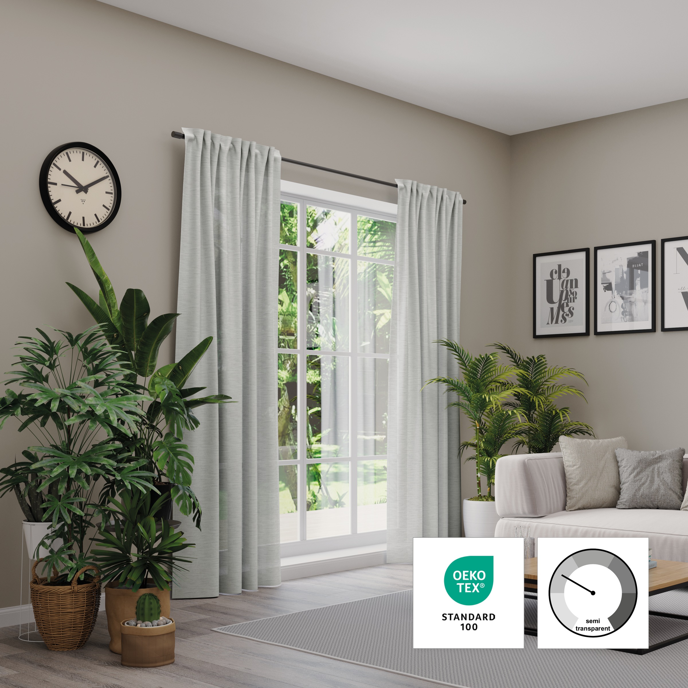 Neutex for you Vorhang "Biella" verdeckte Schlaufen 1 Stk. tlg. HxB: 245x14 günstig online kaufen