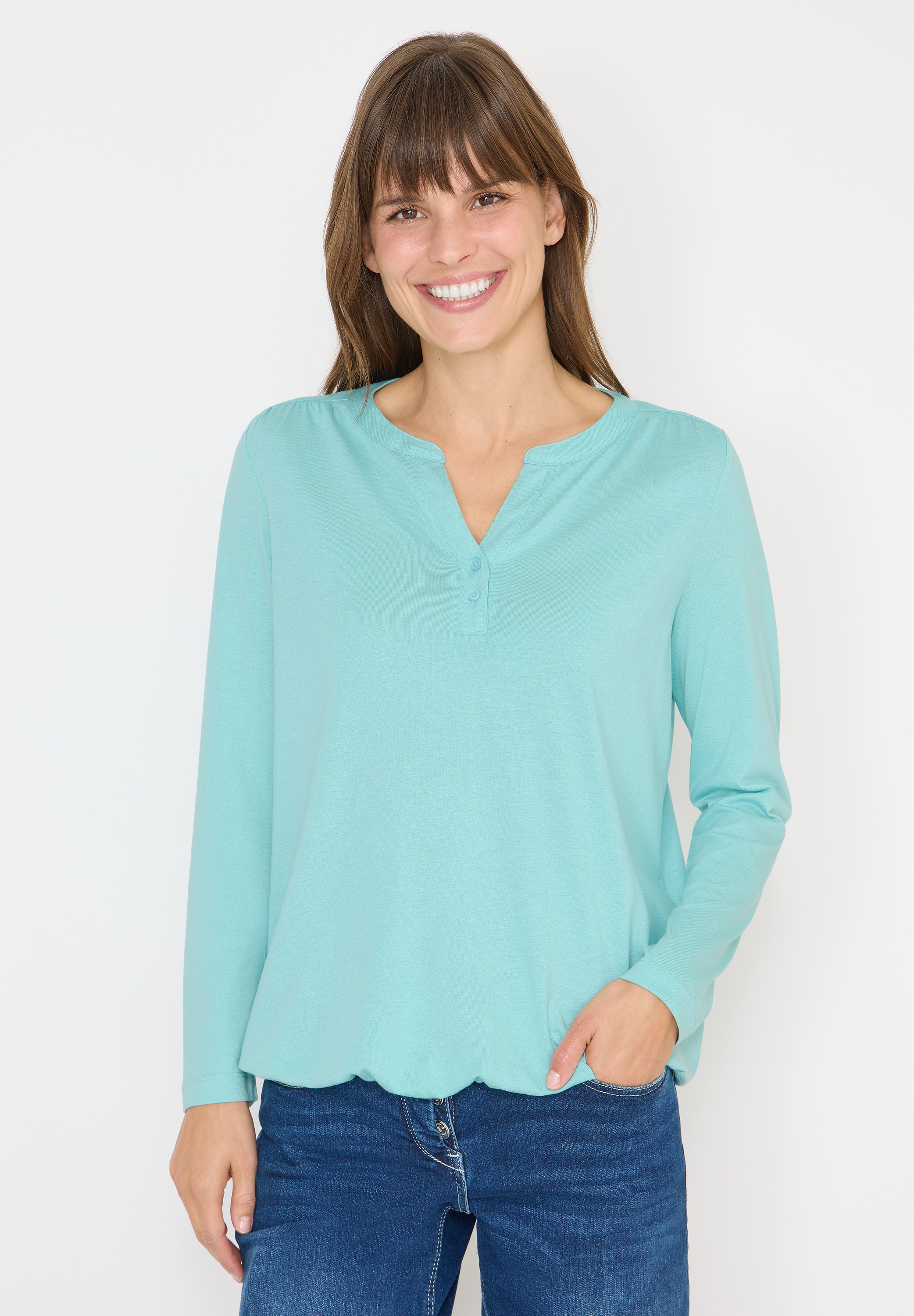 Cecil Langarmshirt im soften Baumwoll-Mix günstig online kaufen