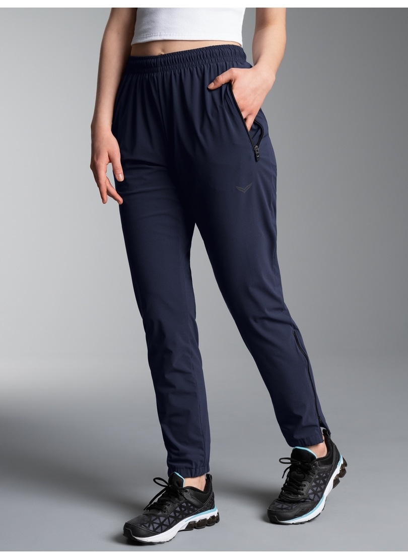 Trigema Jerseyhose "TRIGEMA Freizeithose mit Bein-Reißverschluss"