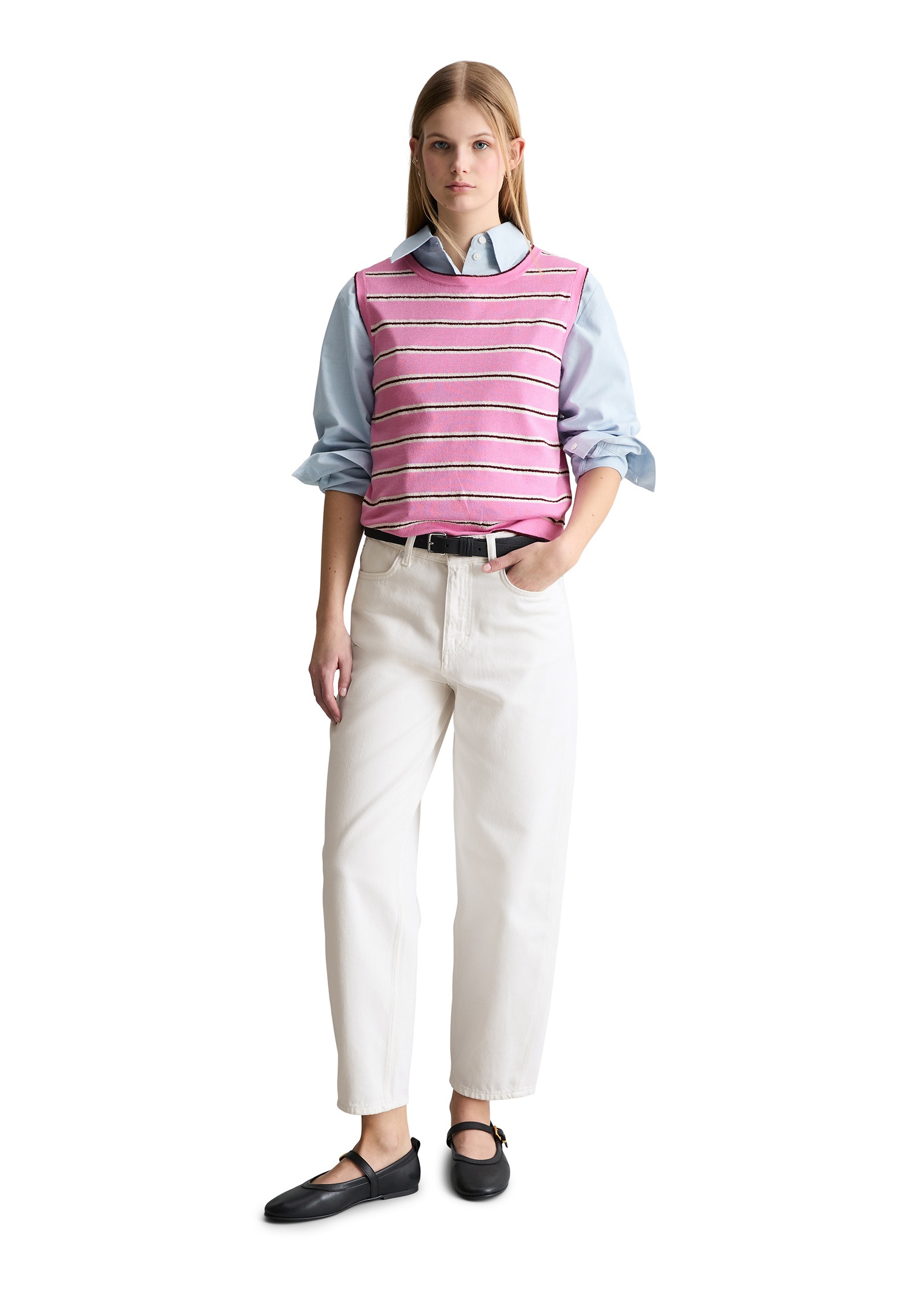 Marc O'Polo DENIM Kurzarmpullover »aus Organic-Cotton-Modal-Mix«