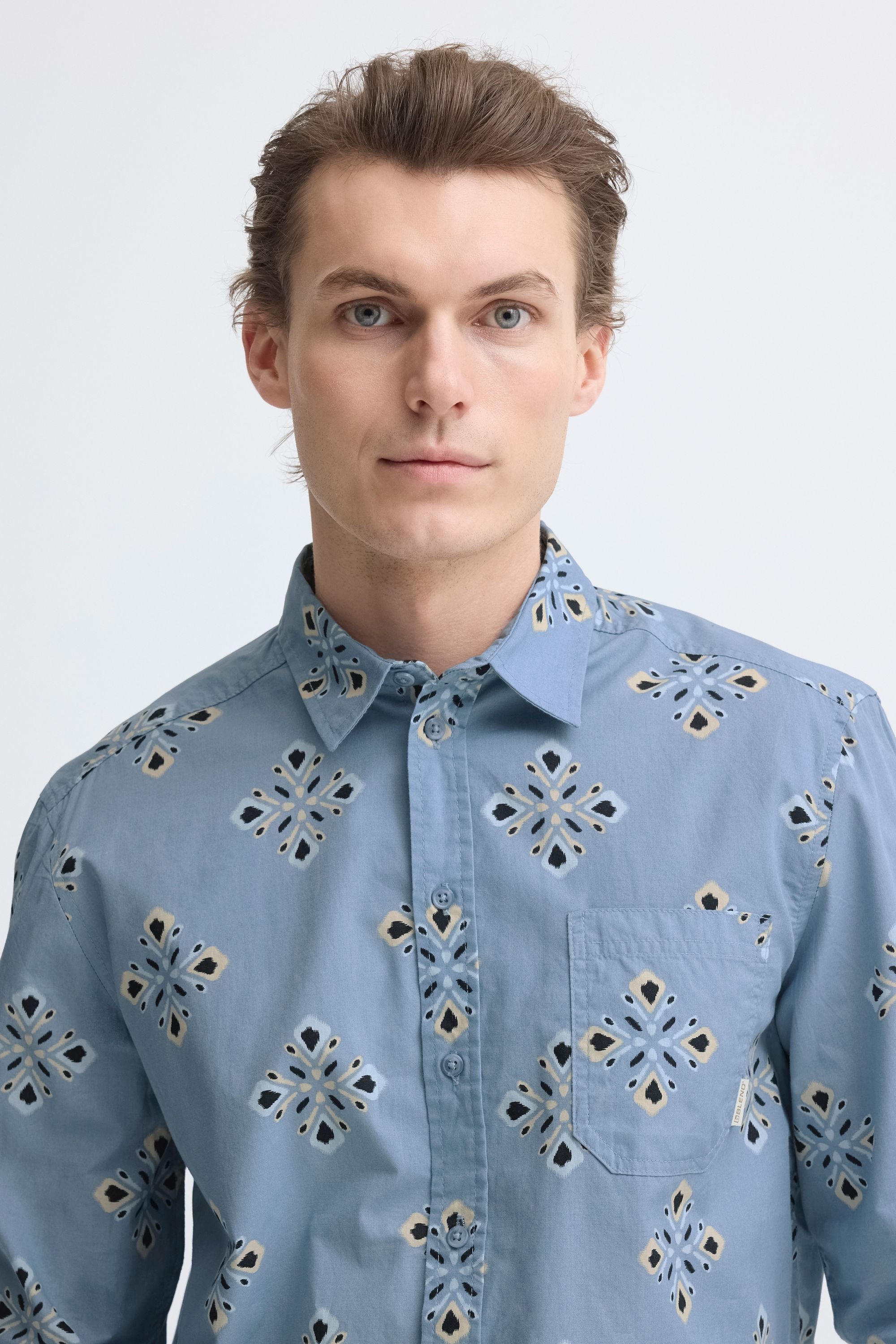 Blend Langarmhemd »BHDitlef« Florales Print Hemd