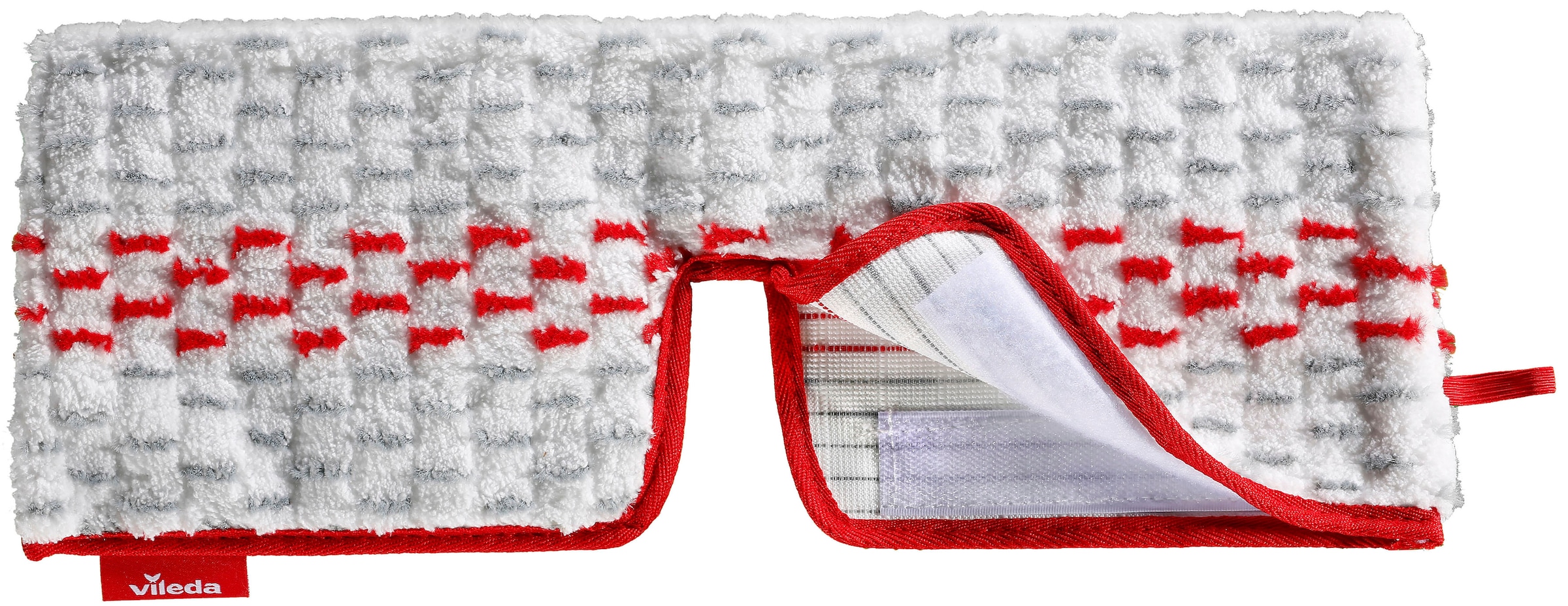 VILEDA Wischbezug "1·2·SPRAYmax", B:15,6cm H:24mm T:2,5cm, rot, Putztücher