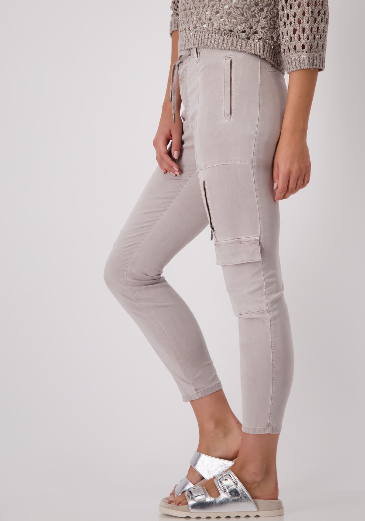 Monari Cargohose "Hose Basic antique dye", Mit 7/8-Länge günstig online kaufen