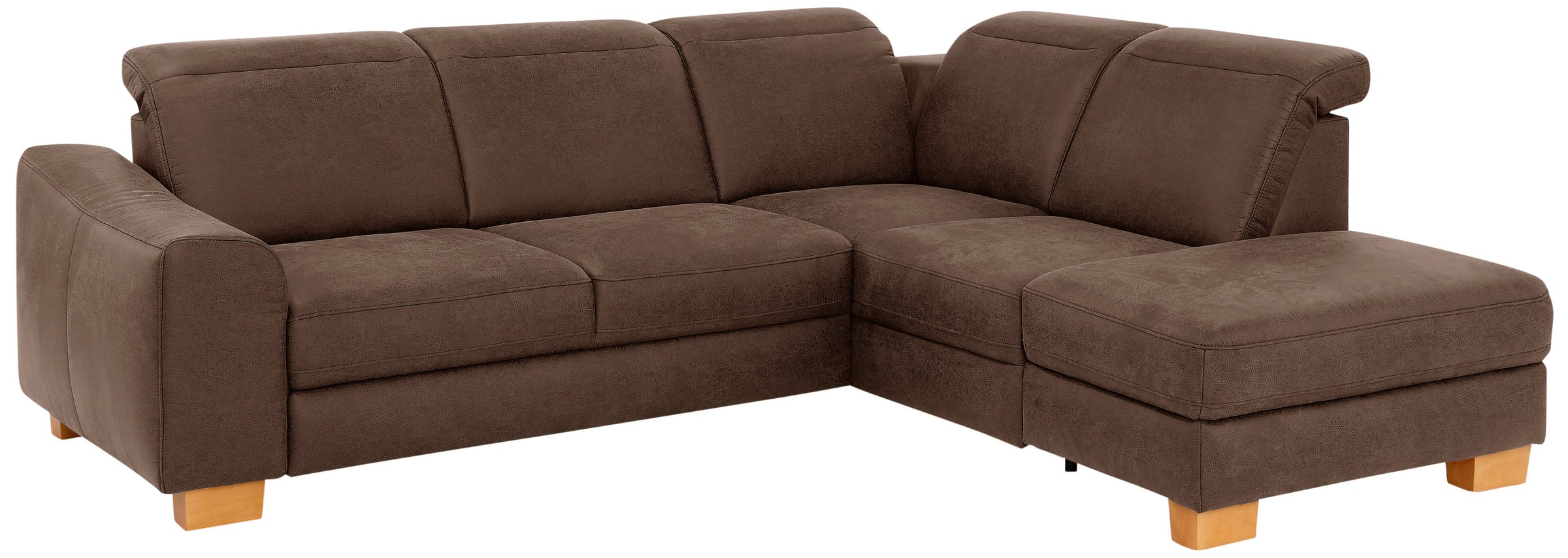 Home affaire Ecksofa »Dundee L-Form«, wahlweise mit Kopfteilverstellung und zusätzlich mit Bettfunktion