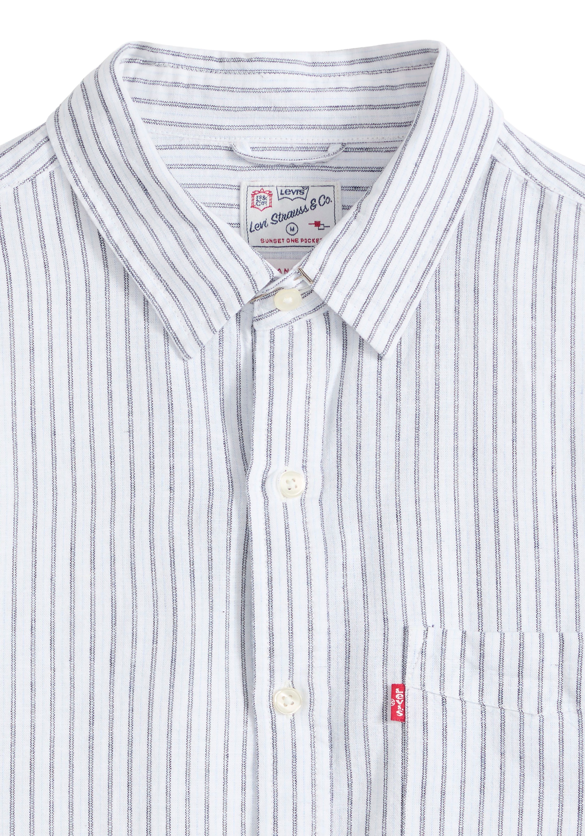 Levis Langarmhemd "SUNSET 1 POCKET STANDARD" Leinen- Struktur günstig online kaufen