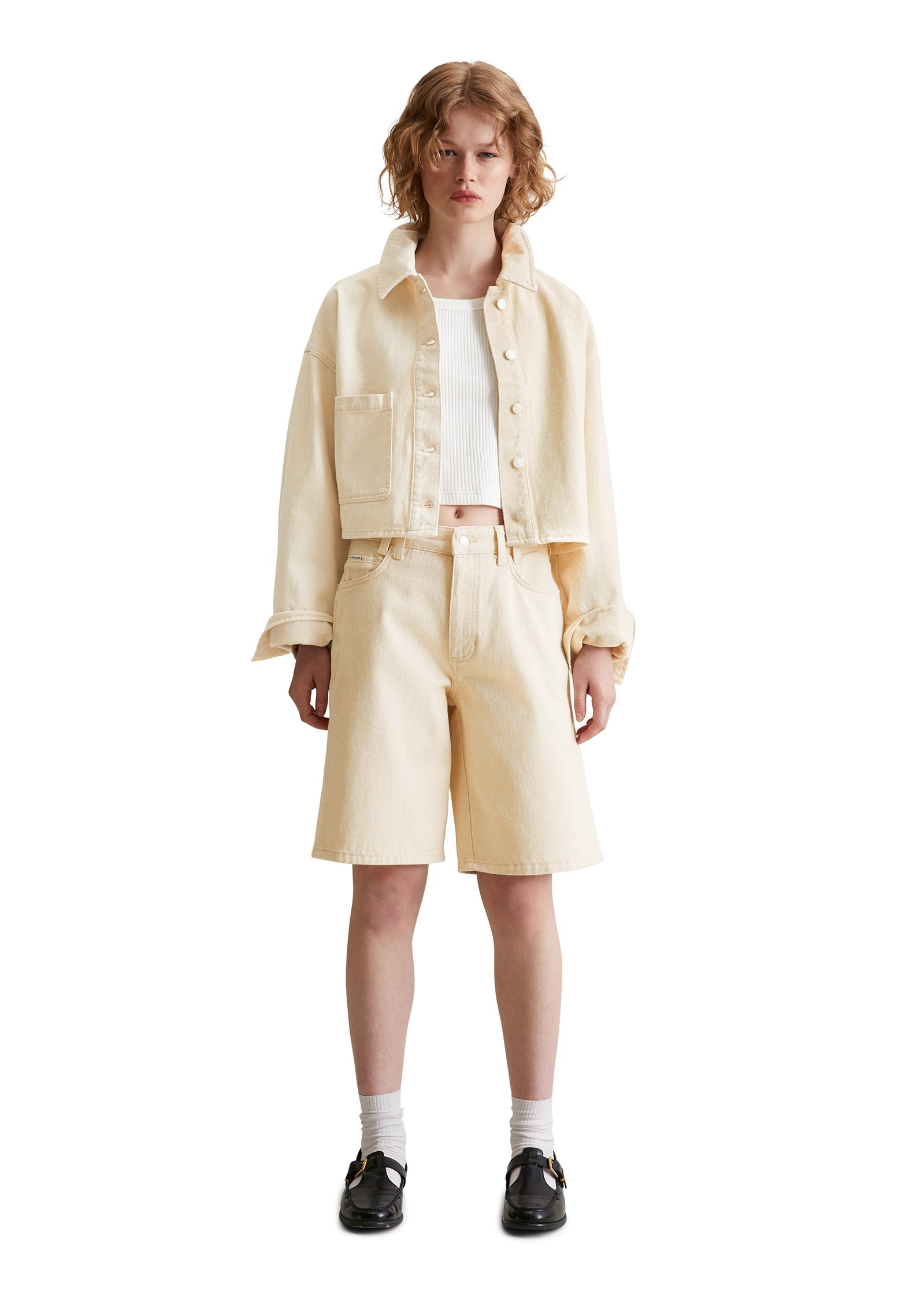 Marc O'Polo DENIM Shorts »aus Rigid Denim ohne Elasthan«