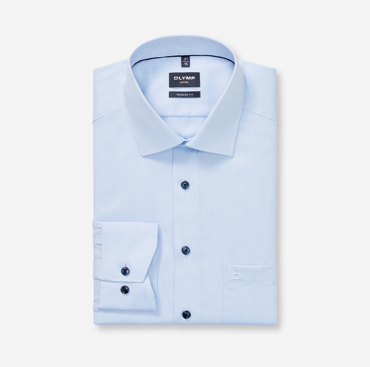 OLYMP Businesshemd »Luxor«, feine Struktur, Modern Fit, New Kentkragen
