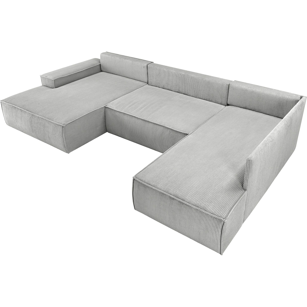 Home affaire Wohnlandschaft »SHERWOOD XXL 329 cm Schlafsofa, U-Form«