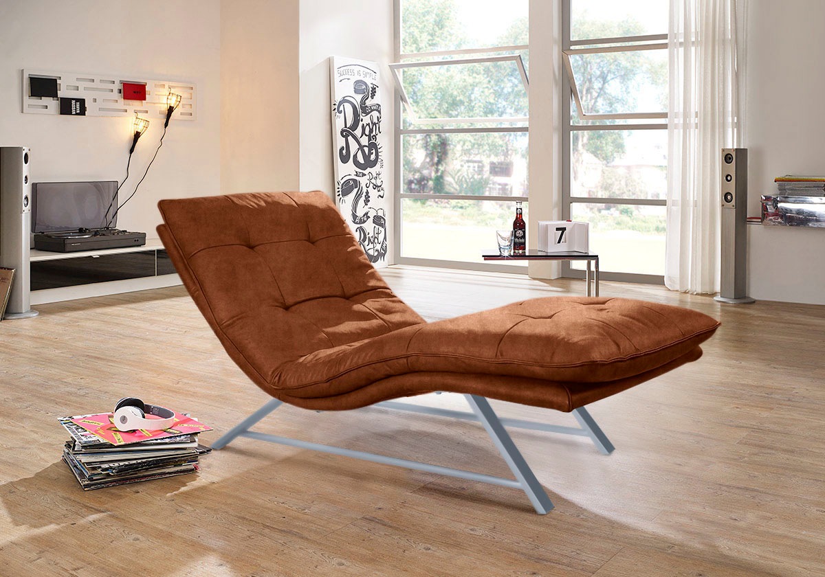 W.SCHILLIG Relaxliege "daily dreams", in Waffelkissen-Optik, wahlweise mit günstig online kaufen