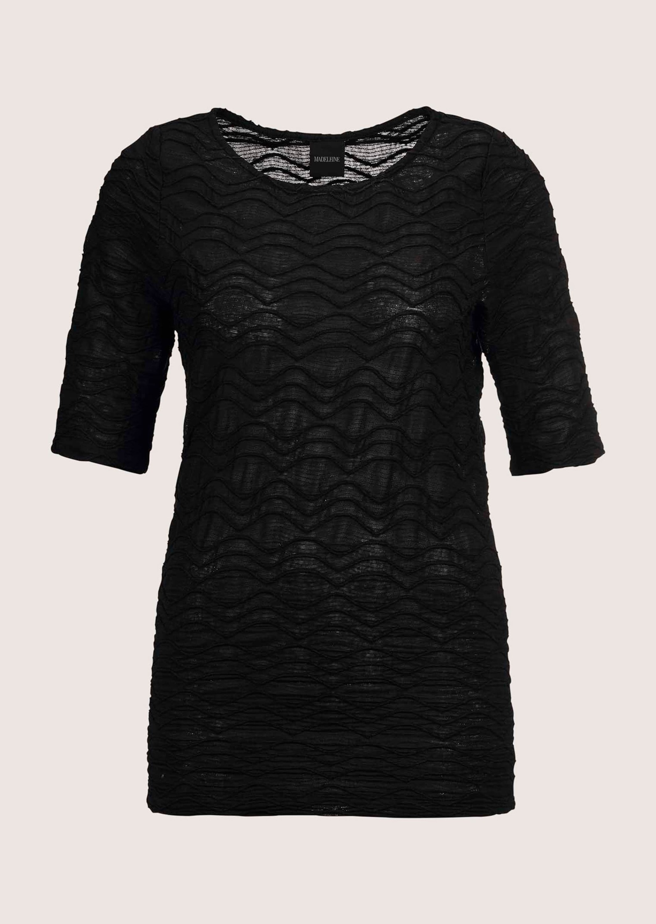 MADELEINE Kurzarmshirt "Shirt Rundhals-Shirt mit Struktur" günstig online kaufen
