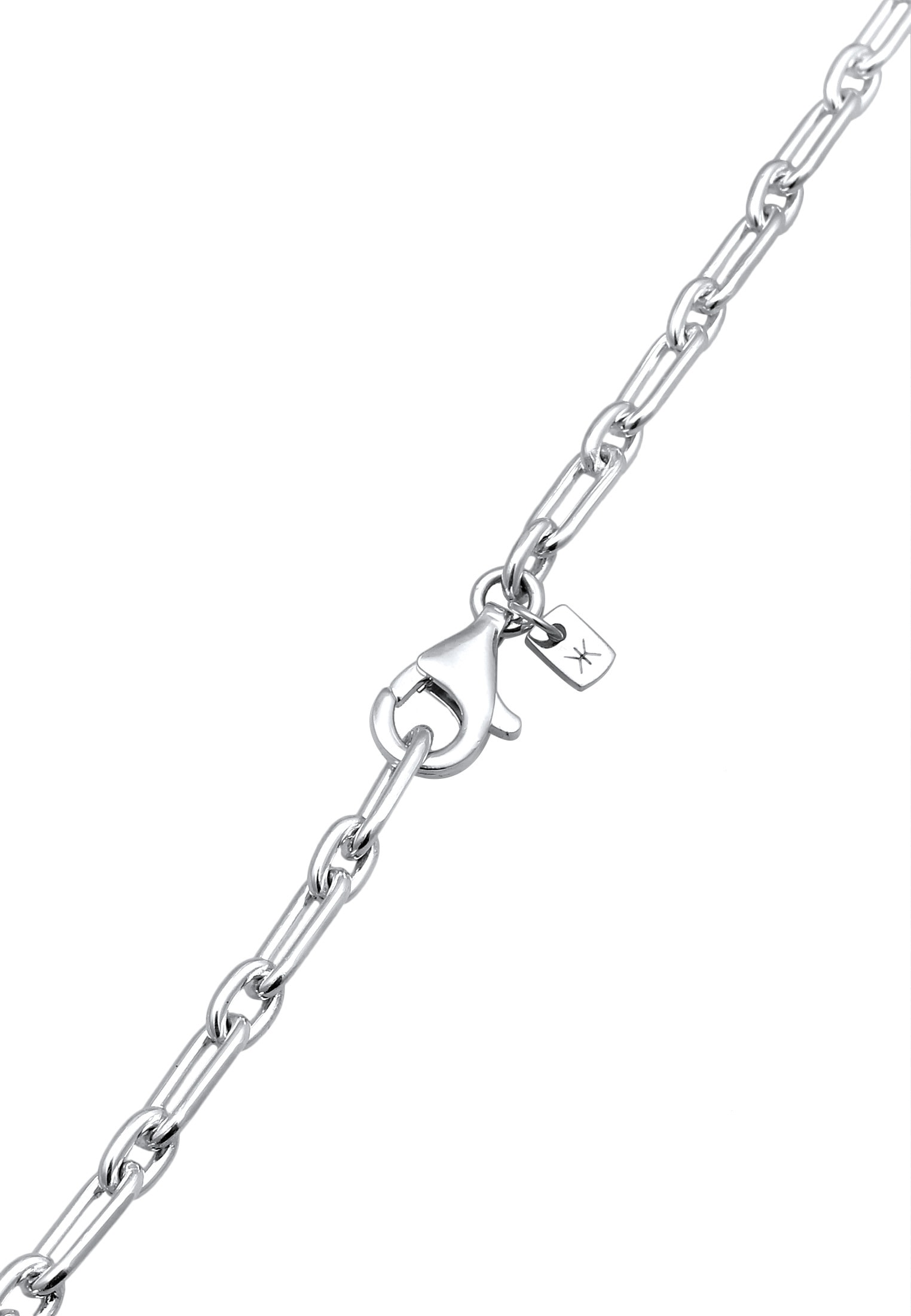 Kuzzoi Silberkette »Halskette Gliederkette Oval Modern 925 Sterling Silver«
