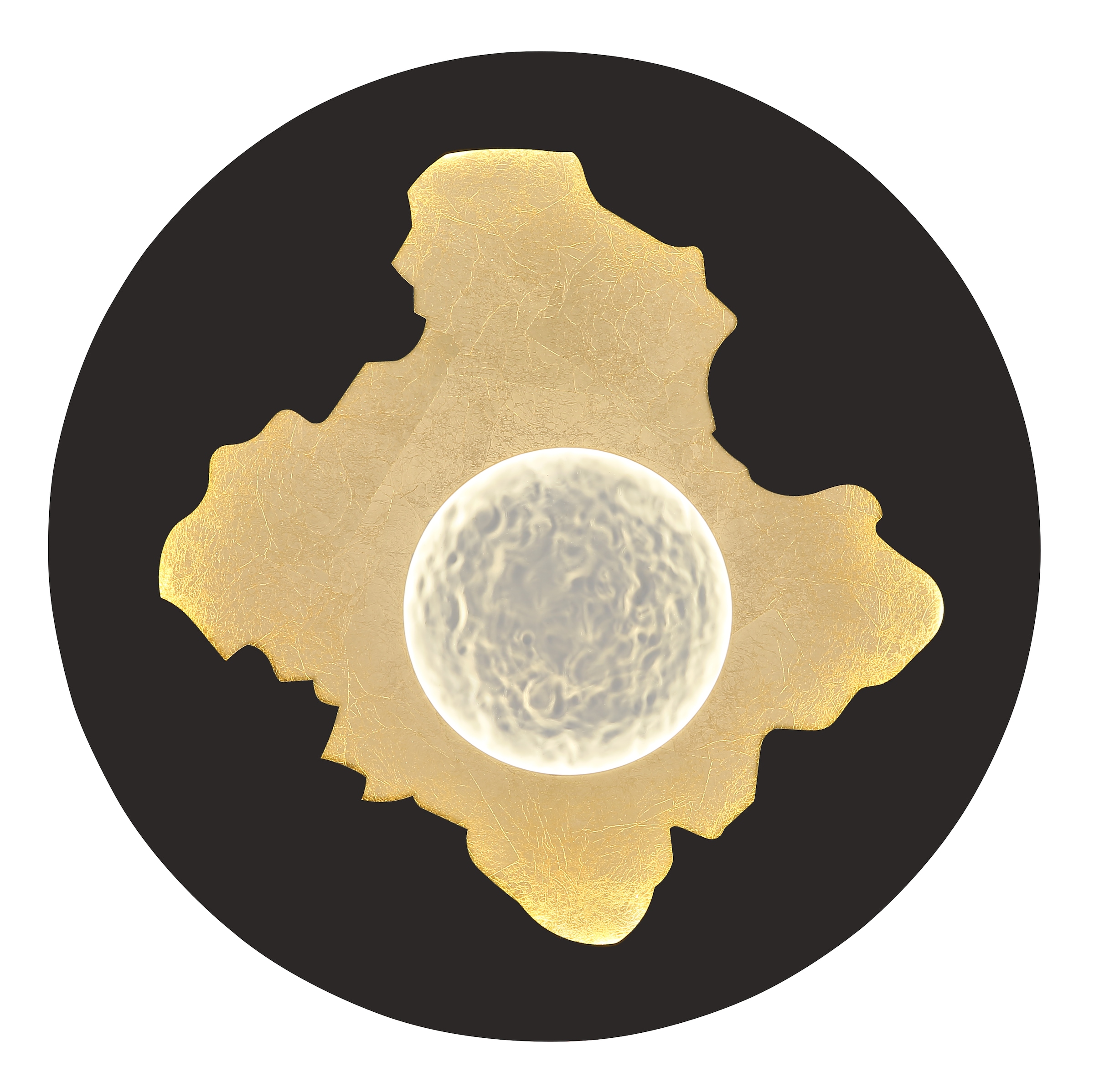 GLOBO LIGHTING Deckenleuchte »OBSCURA« LED-Modul 1 Stk. Warmweiß Deckenlampe Wohnzimmer-Leuchte Schlafzimmer-Leuchte Flur Küche