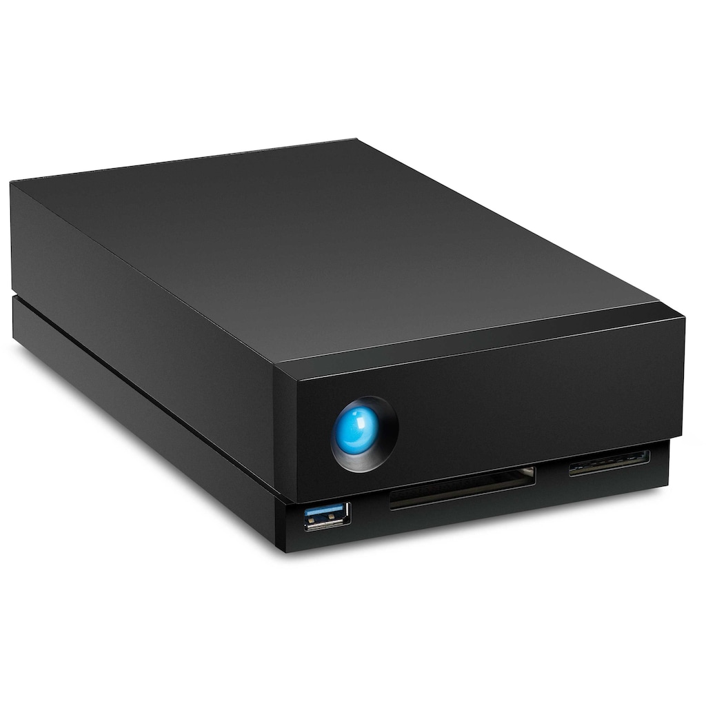 LaCie HDD-NAS-Festplatte »1big Dock«, Anschluss Thunderbolt 3-DisplayPort-SD-/CF-Kartensteckplätze-USB