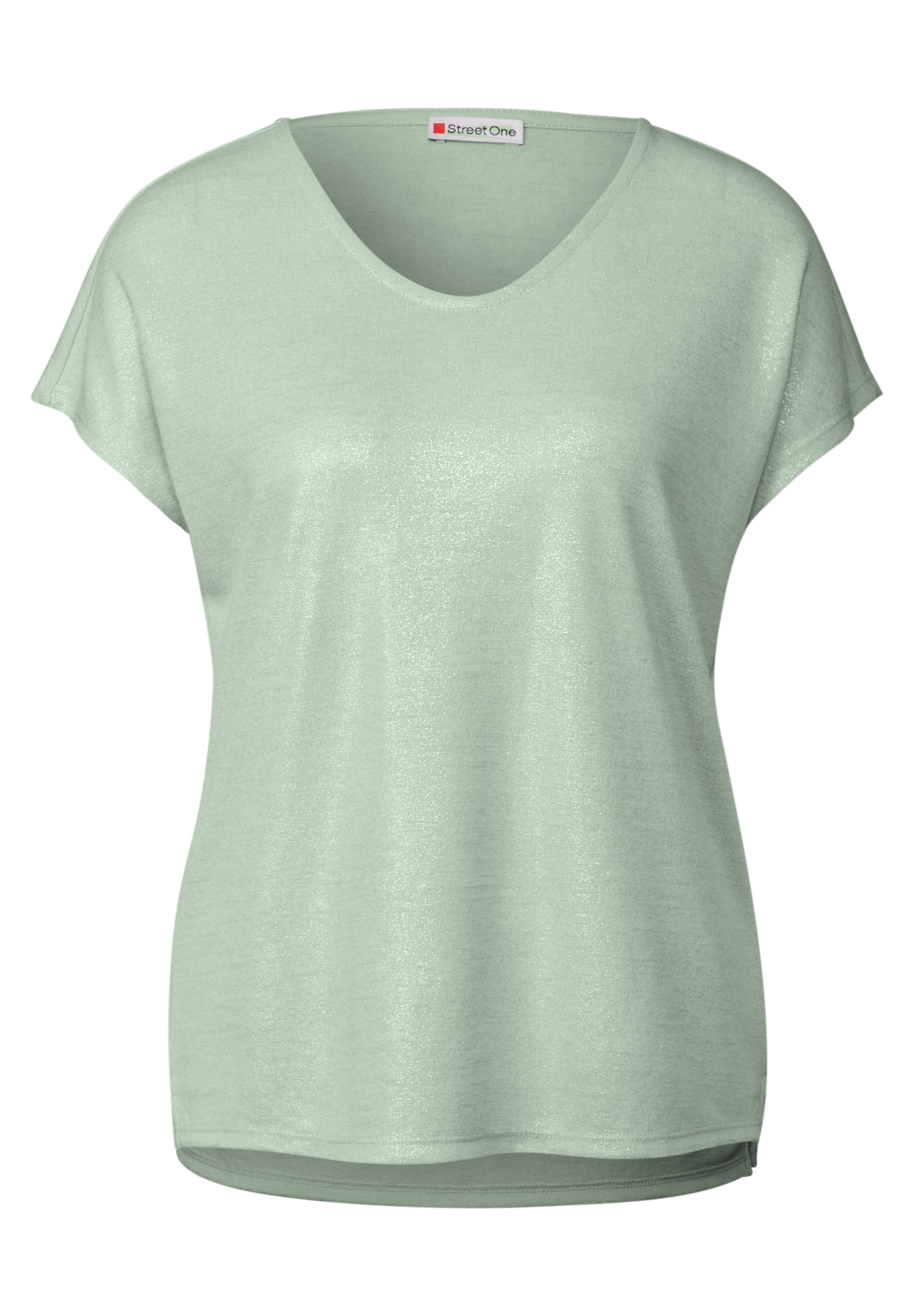 STREET ONE T-Shirt, mit Seitlichen Einschlitzen am Saum