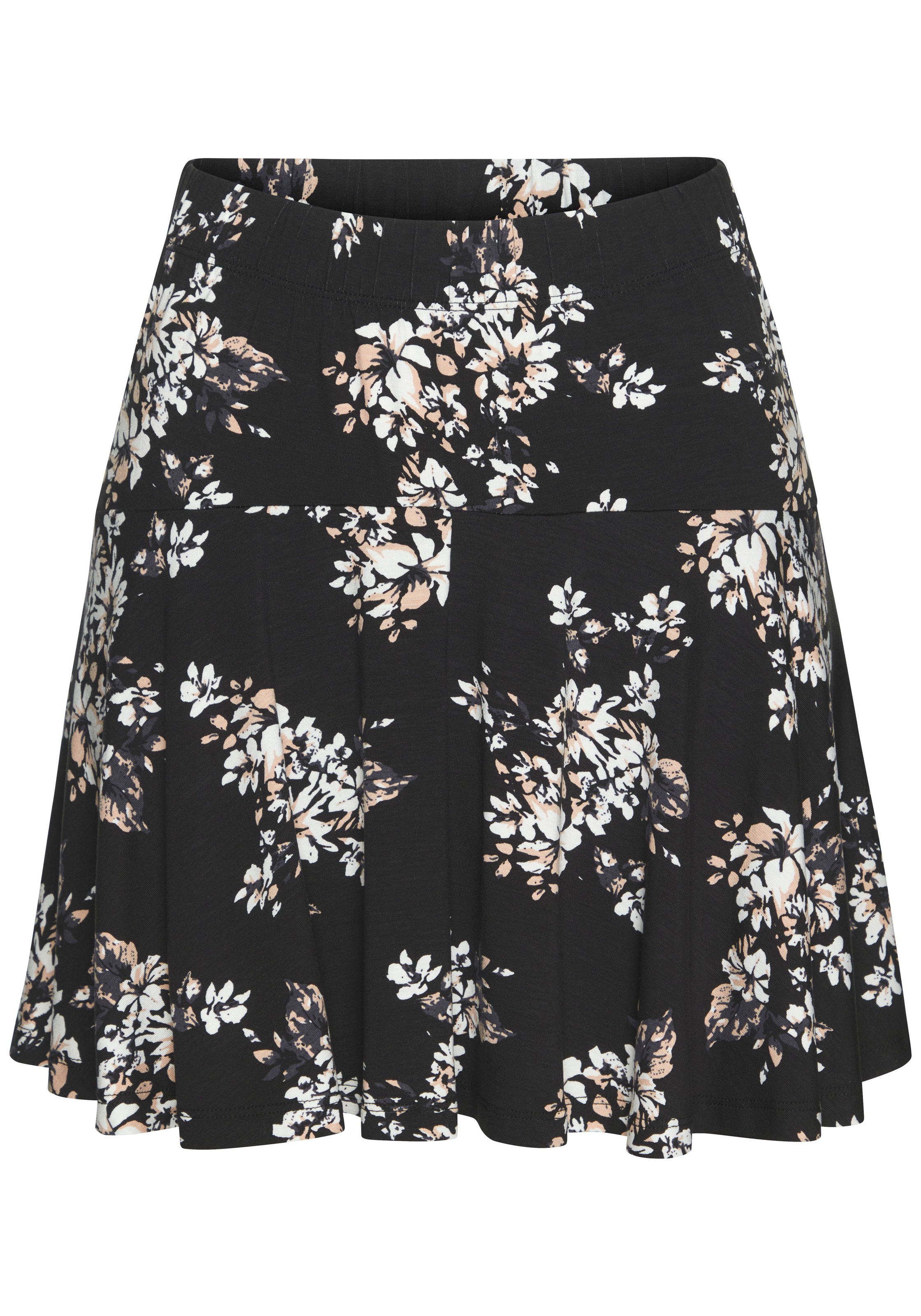 LASCANA Hosenrock, mit Alloverdruck, Skort, Rock inklusive Hose, bequemer B günstig online kaufen