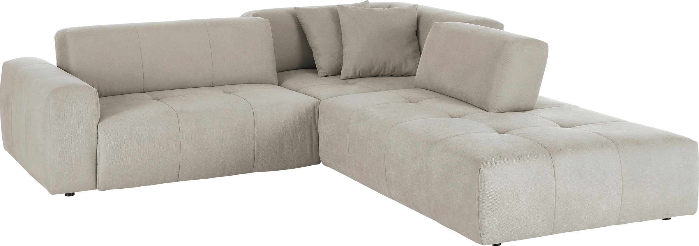 3C Candy Ecksofa »Yoshy Komfortsofa, bequem und modern, hochwertige Verarbeitungsdetails«, Zwei verschiedene Sitztiefen durch verstellbare Rückenlehne, L-Form