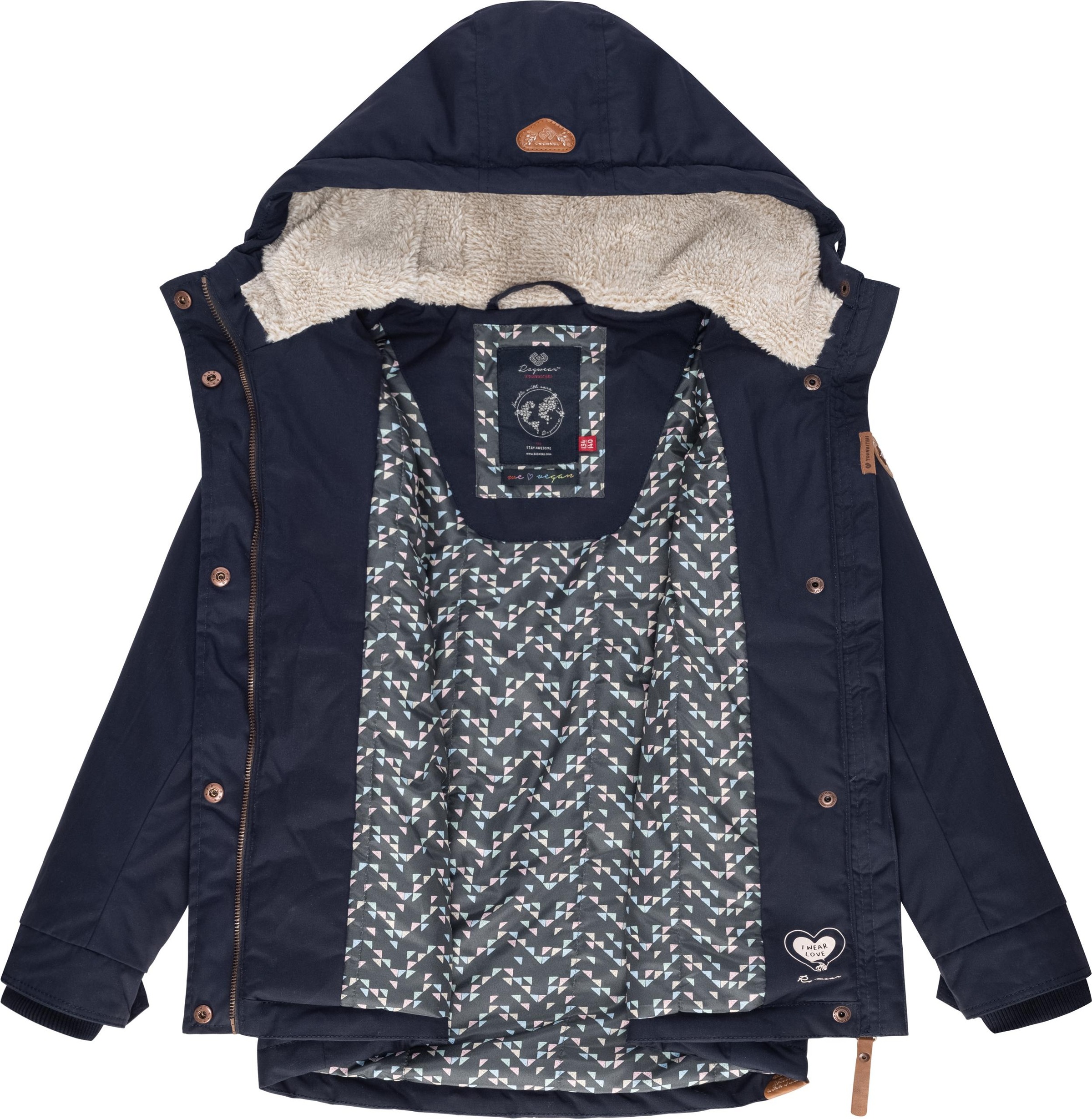 Ragwear Winterjacke »Elvina«, mit Kapuze, sportlicher Winter Outdoorparka mit Kapuze
