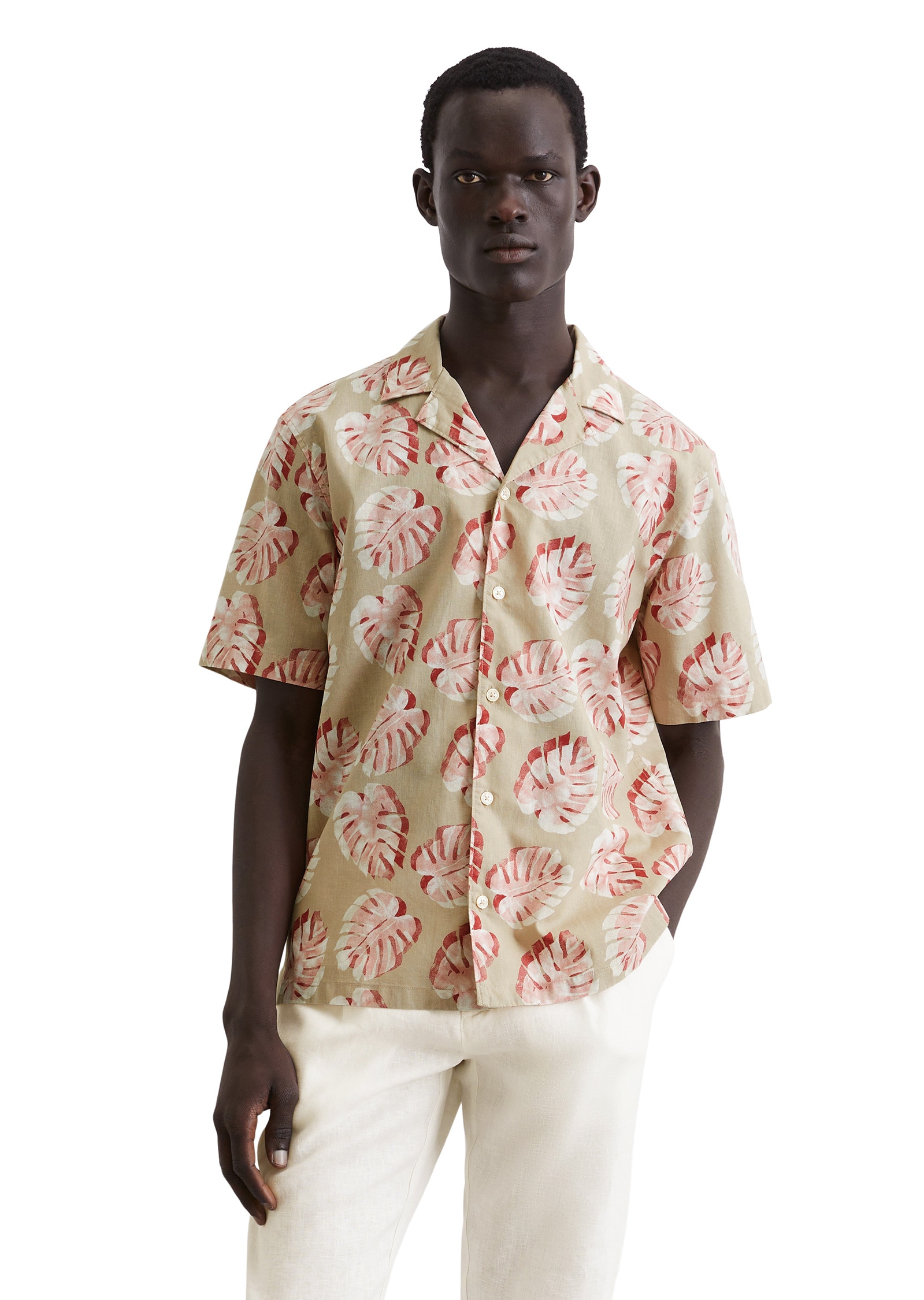 Marc O'Polo Kurzarmhemd »aus Leinen und Bio-Baumwolle«