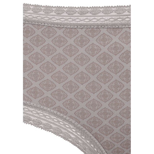 LASCANA Panty, (Packung, 3 St.), aus elastischer Baumwolle mit weicher  Spitze bestellen | BAUR