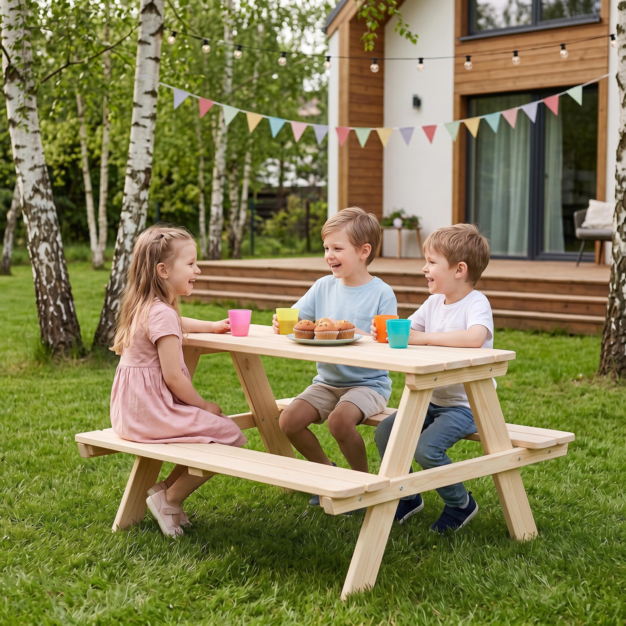 roba® Garten-Kindersitzgruppe »Outdoor+, natur«