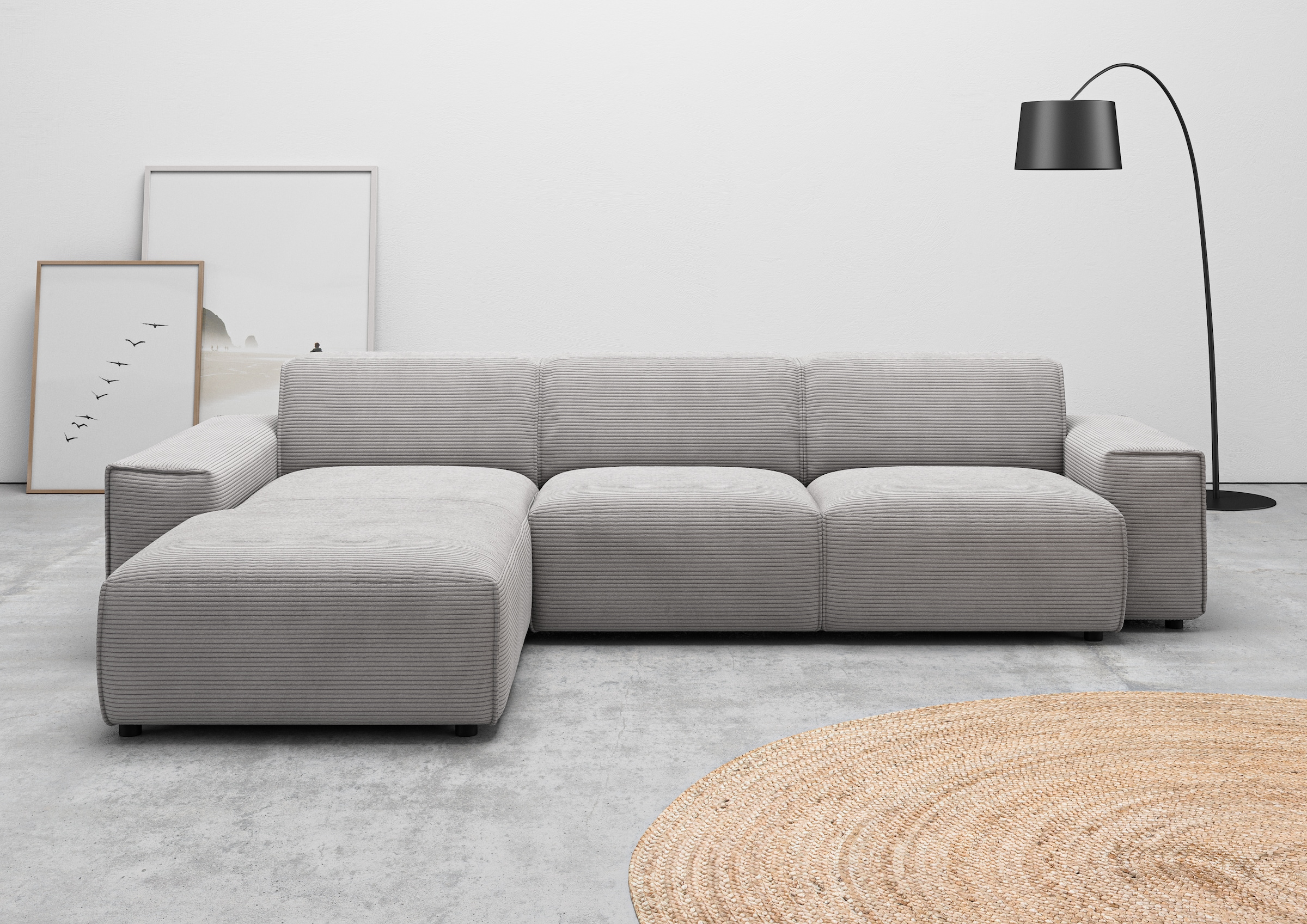 Home affaire Ecksofa "Glimminge auch in Breitcord, Feincord, Bouclé + Easy günstig online kaufen