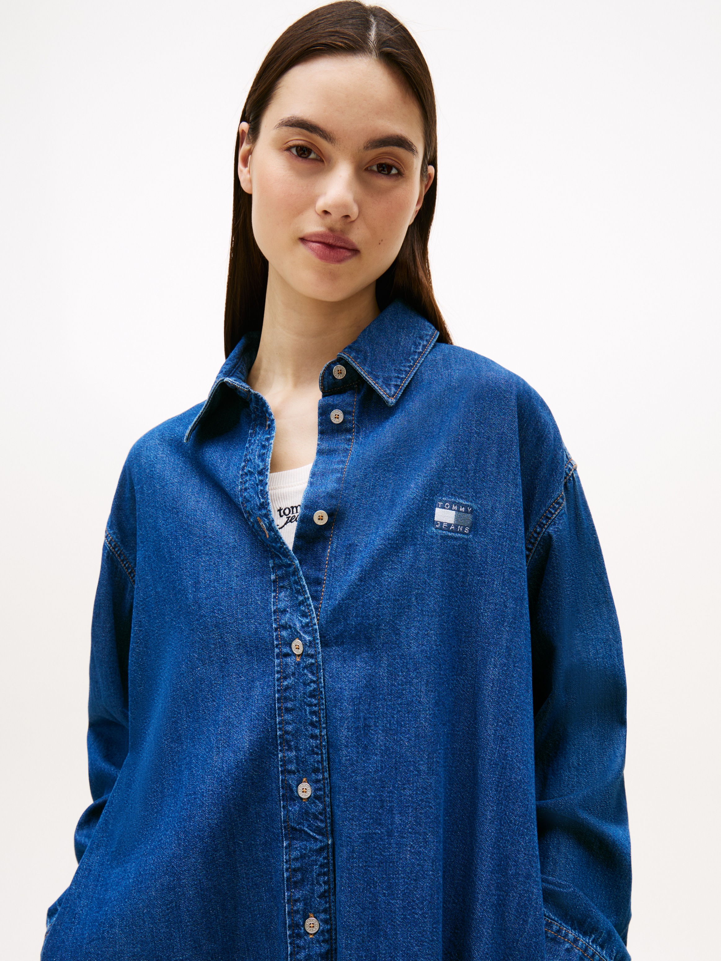 Tommy Jeans Shirtkleid "RELAXED SHIRT DRESS" günstig online kaufen