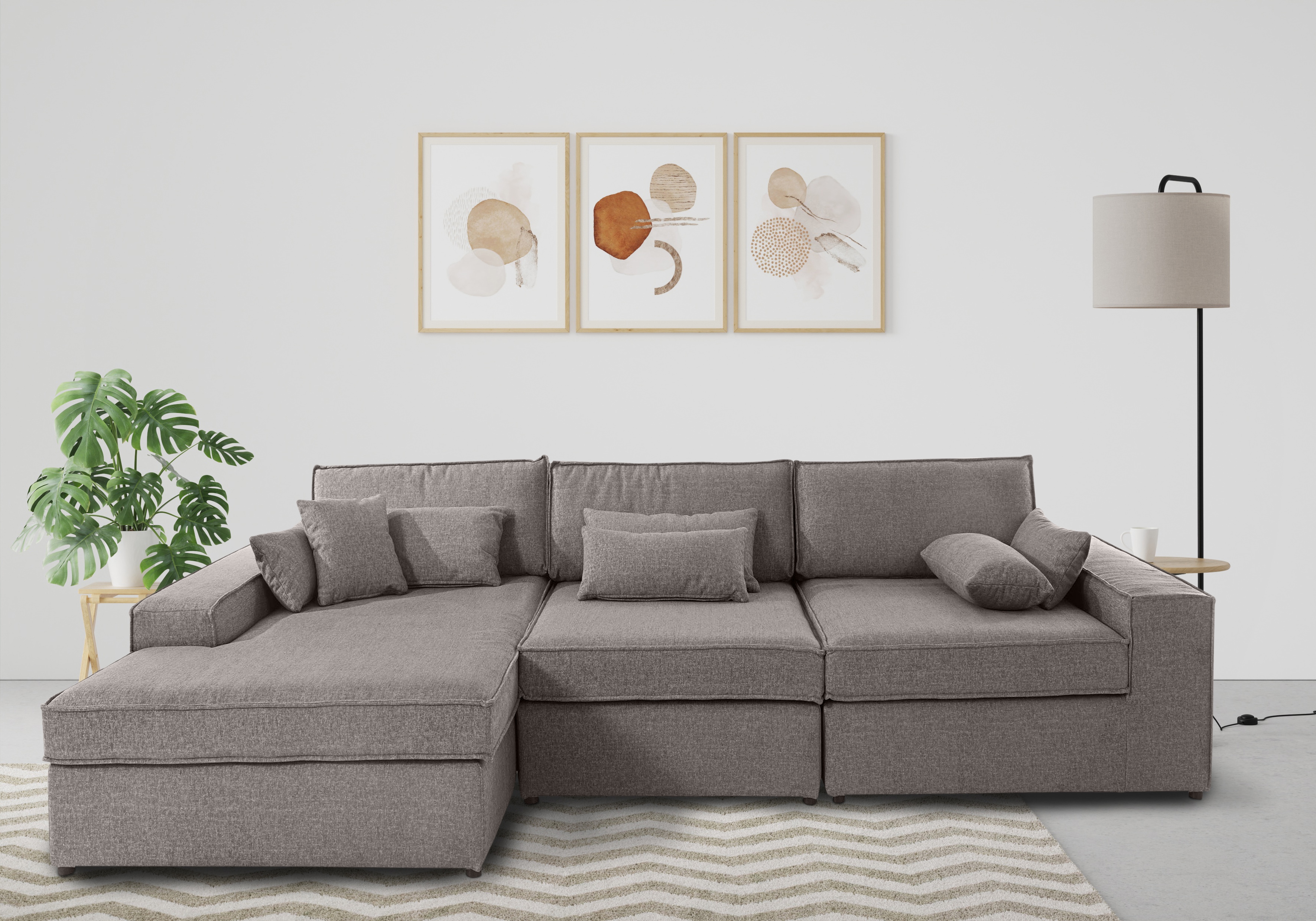 OTTO home Ecksofa "Enid L-Form" 3 Teile, bestehend aus Modulen, in vielen Bezügen, auch in Breitcord