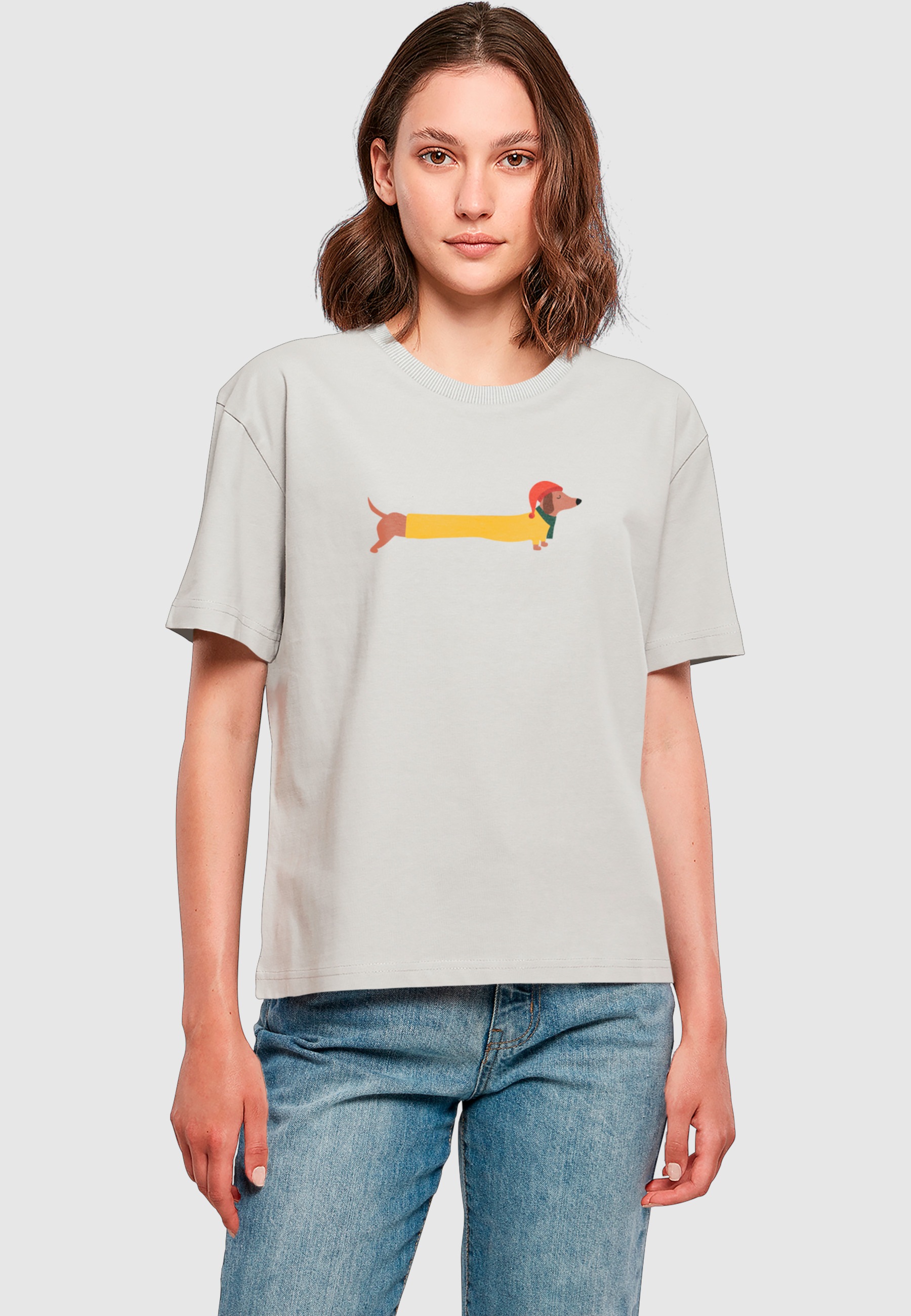 Merchcode T-Shirt »Merchcode Ladies Christmas Dog Tee« 1 Stk.