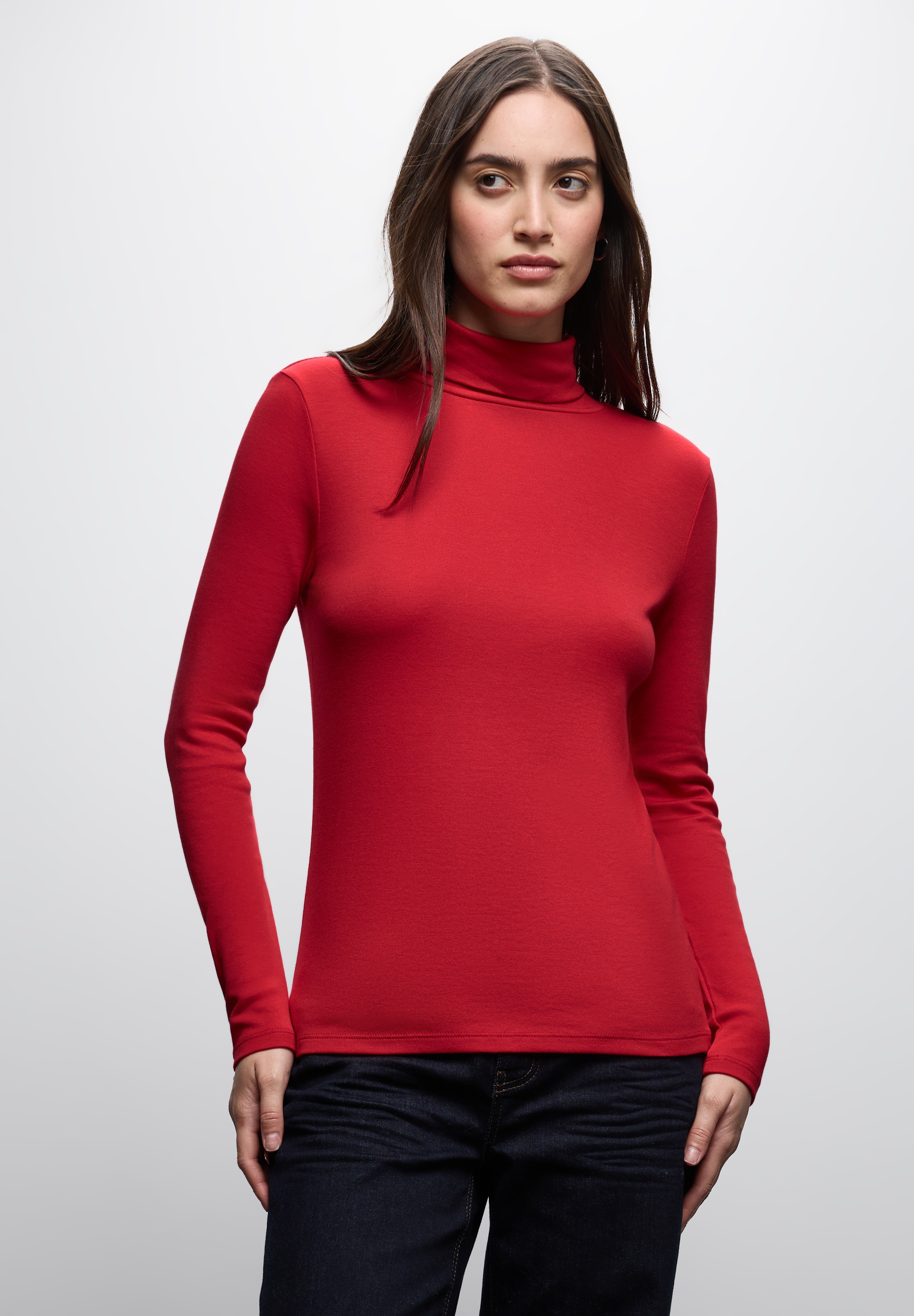 STREET ONE Rollkragenshirt, im soften Baumwoll-Mix günstig online kaufen