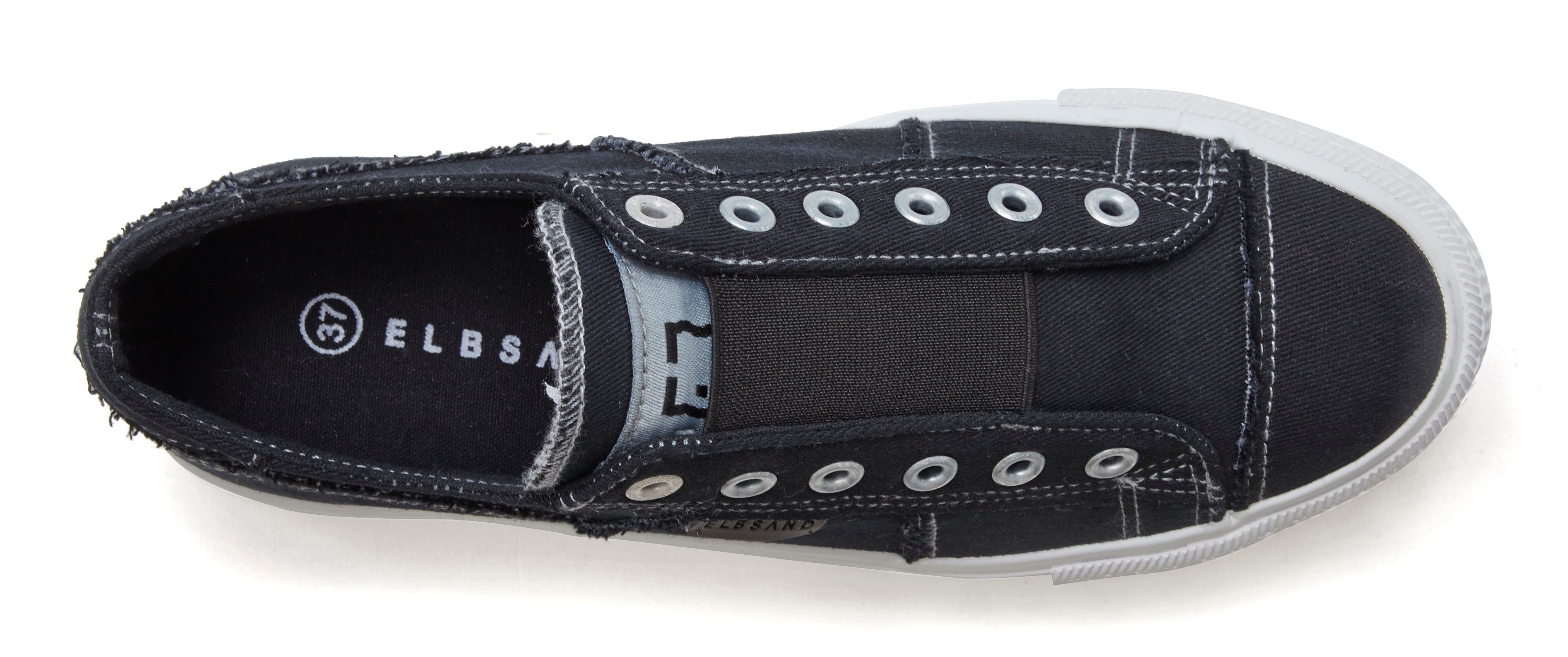 Thumbnail - Elbsand "Halbschuh, Slipper, Freizeitschuh," aus Textil zum Reinschlüpfen mit elastischem Einsatz