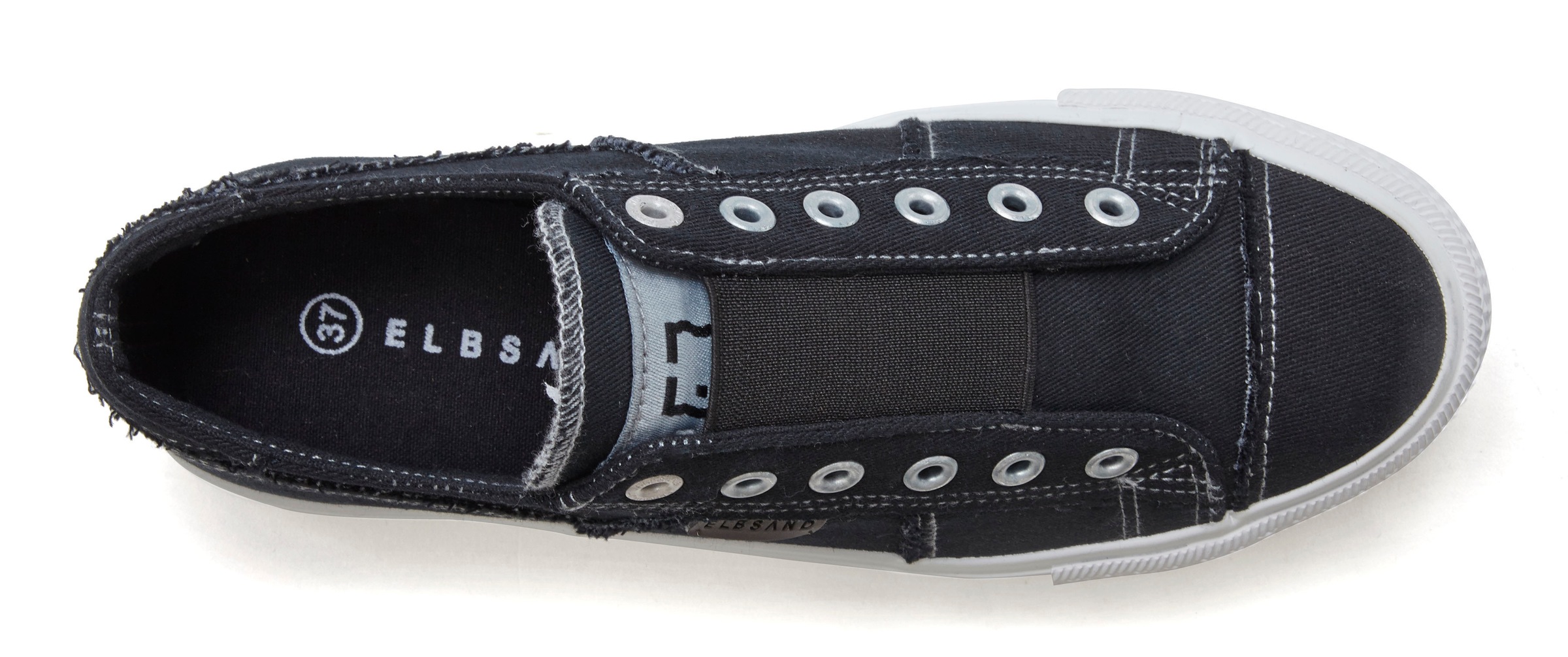 Thumbnail - Elbsand Sneaker "Halbschuh, Slipper, Freizeitschuh,", aus Textil zum Reinschlüpfen mit elastischem Einsatz