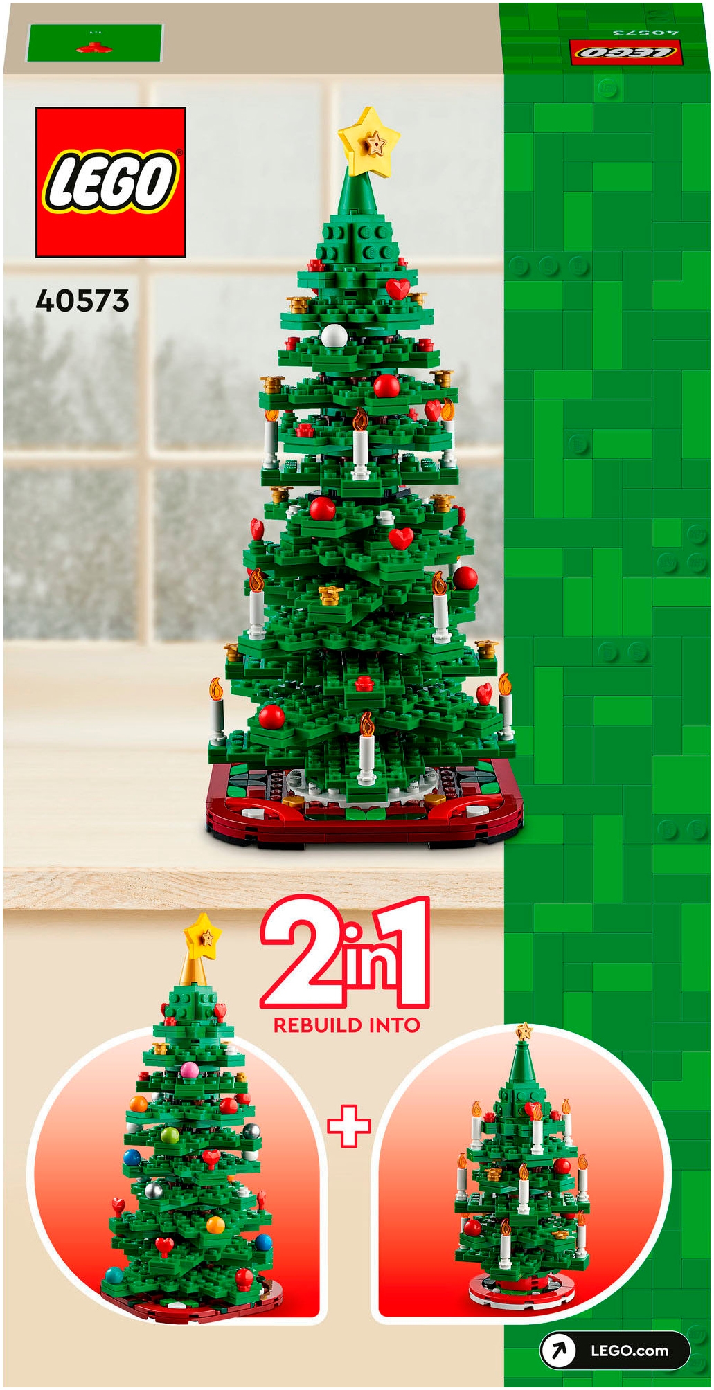 LEGO® Konstruktionsspielsteine »Weihnachtsbaum (40573), LEGO Iconic«, (784 St.), Made in Europe