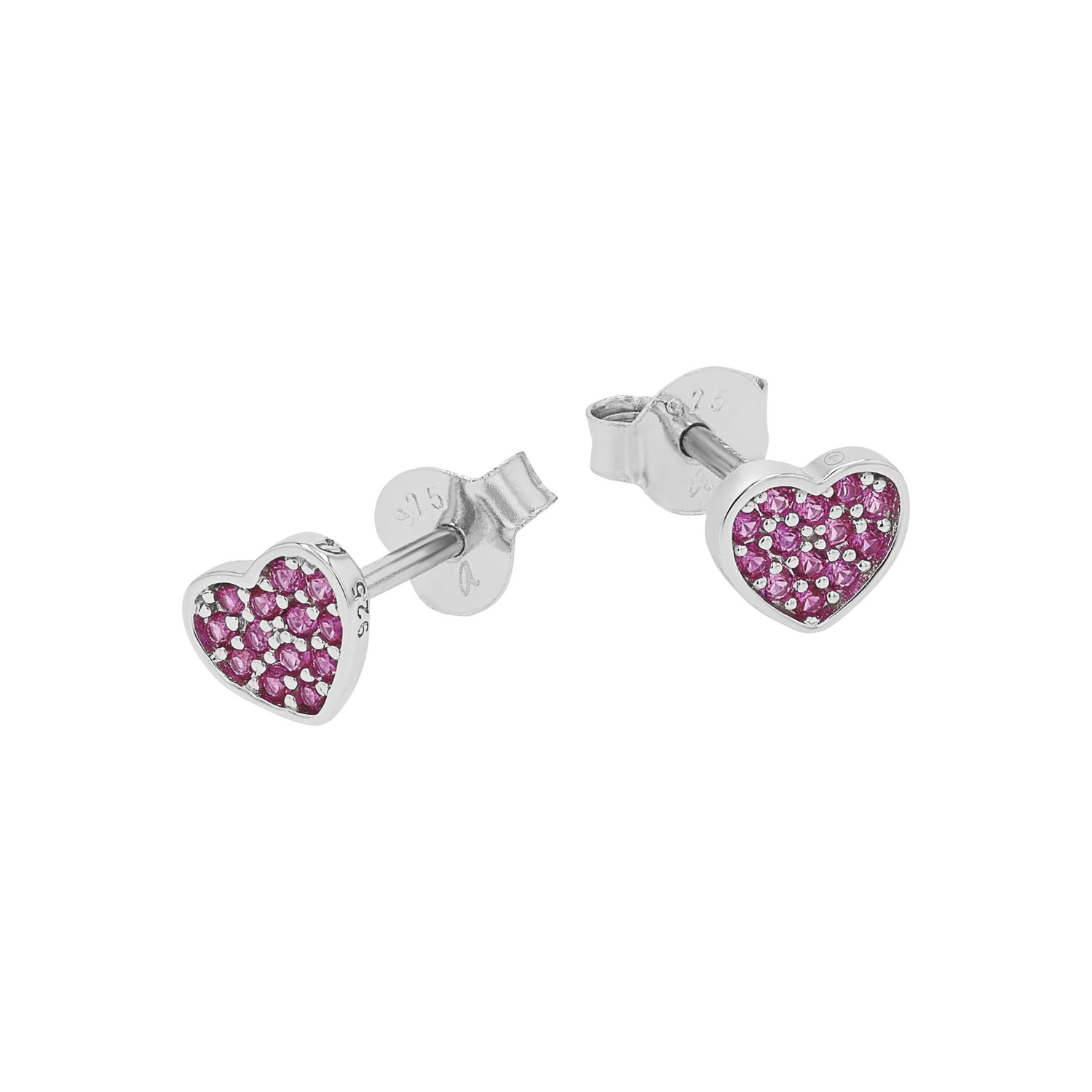 TOM TAILOR Paar Ohrstecker »Schmuck Geschenk Silber 925 Herz« mit Zirkonia (synth.)