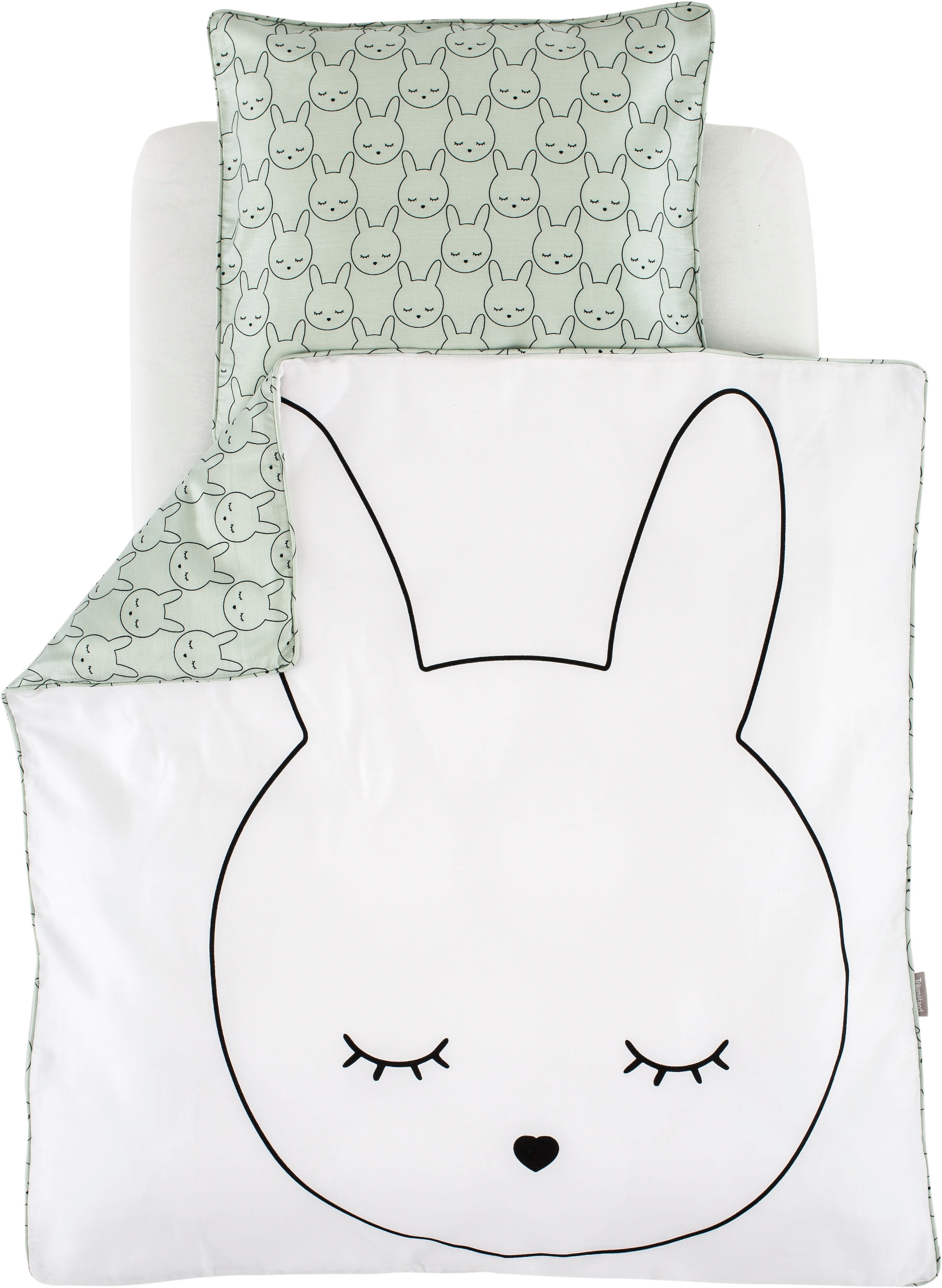 Träumeland Babybettwäsche "kuschelweiche Bettwäsche Kuschelhase" 2 Stk. günstig online kaufen