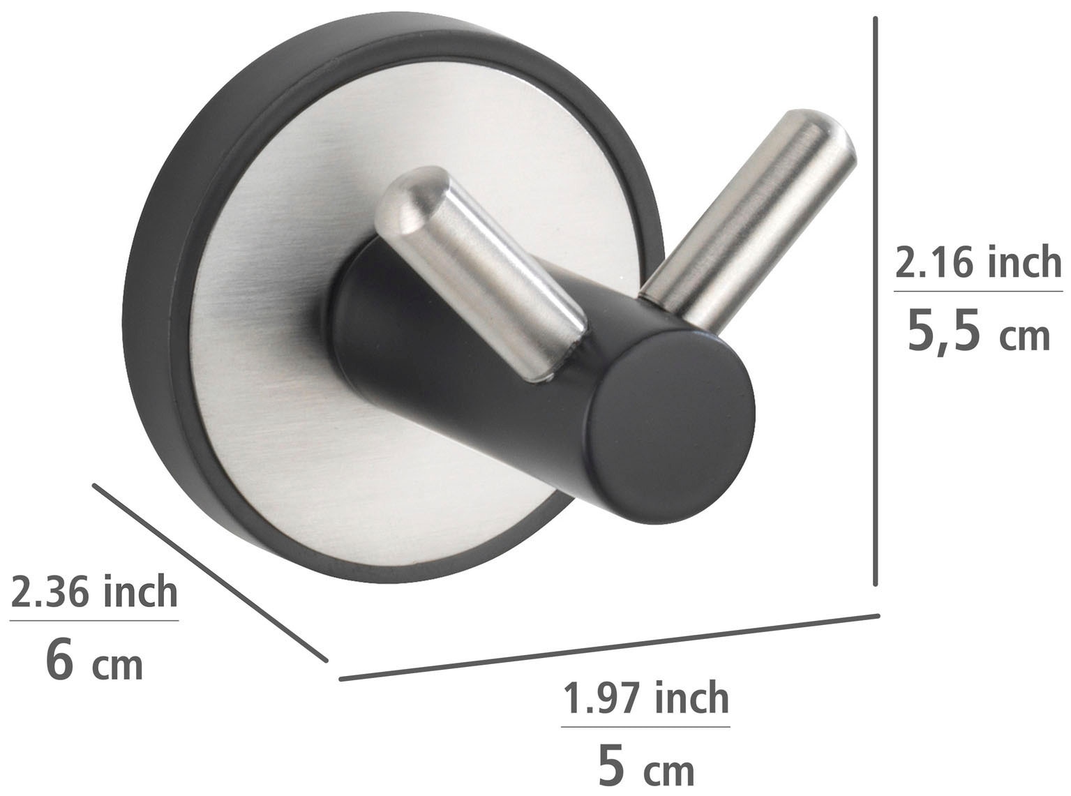 WENKO Doppelhaken »UV-Loc® Udine«, ohne Bohren