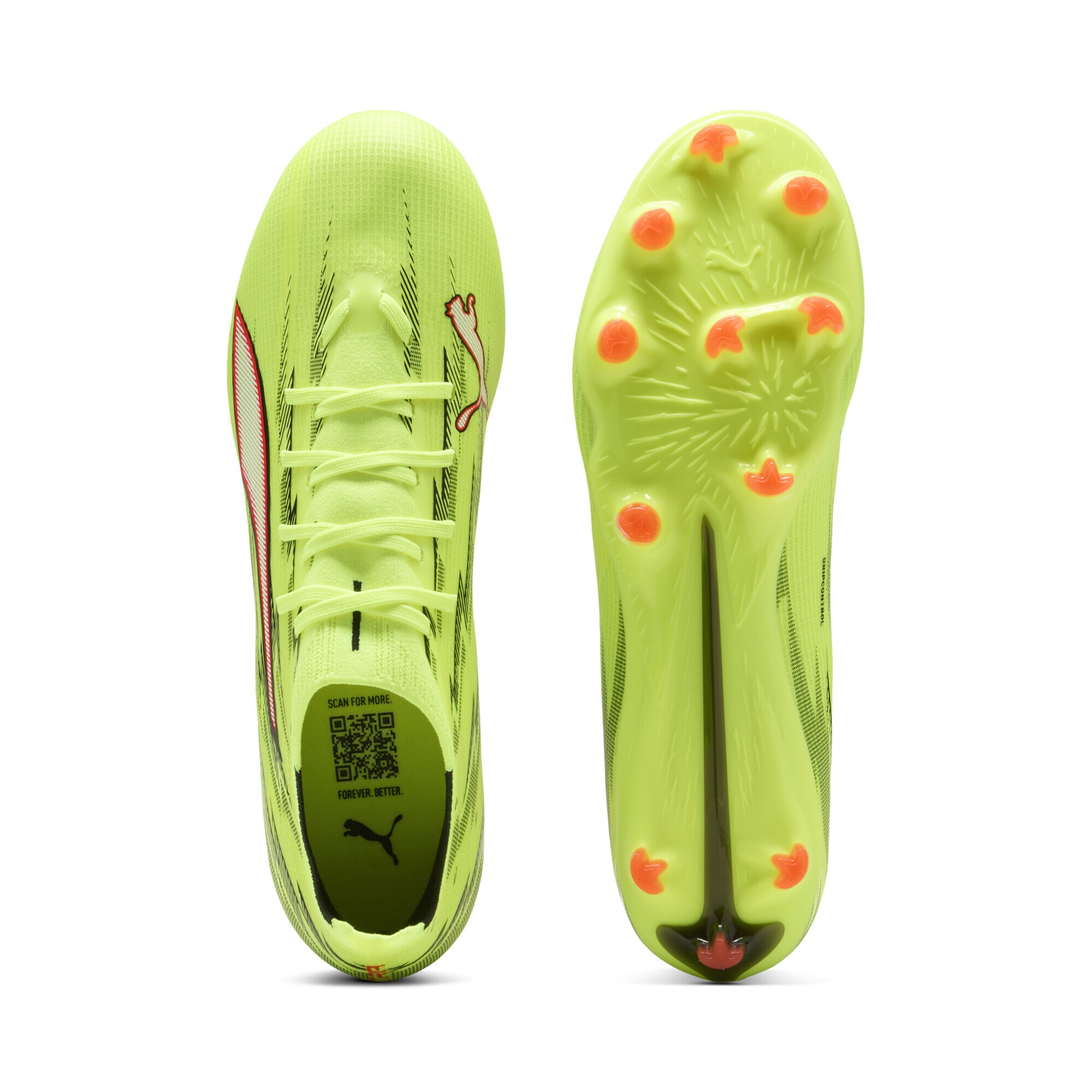 Puma Chaussures De Football Ultra 6 Match Fg/ag Yellow Alert / PUMA Black / PUMA Silver / Glowing Red EU 44 Homme 3