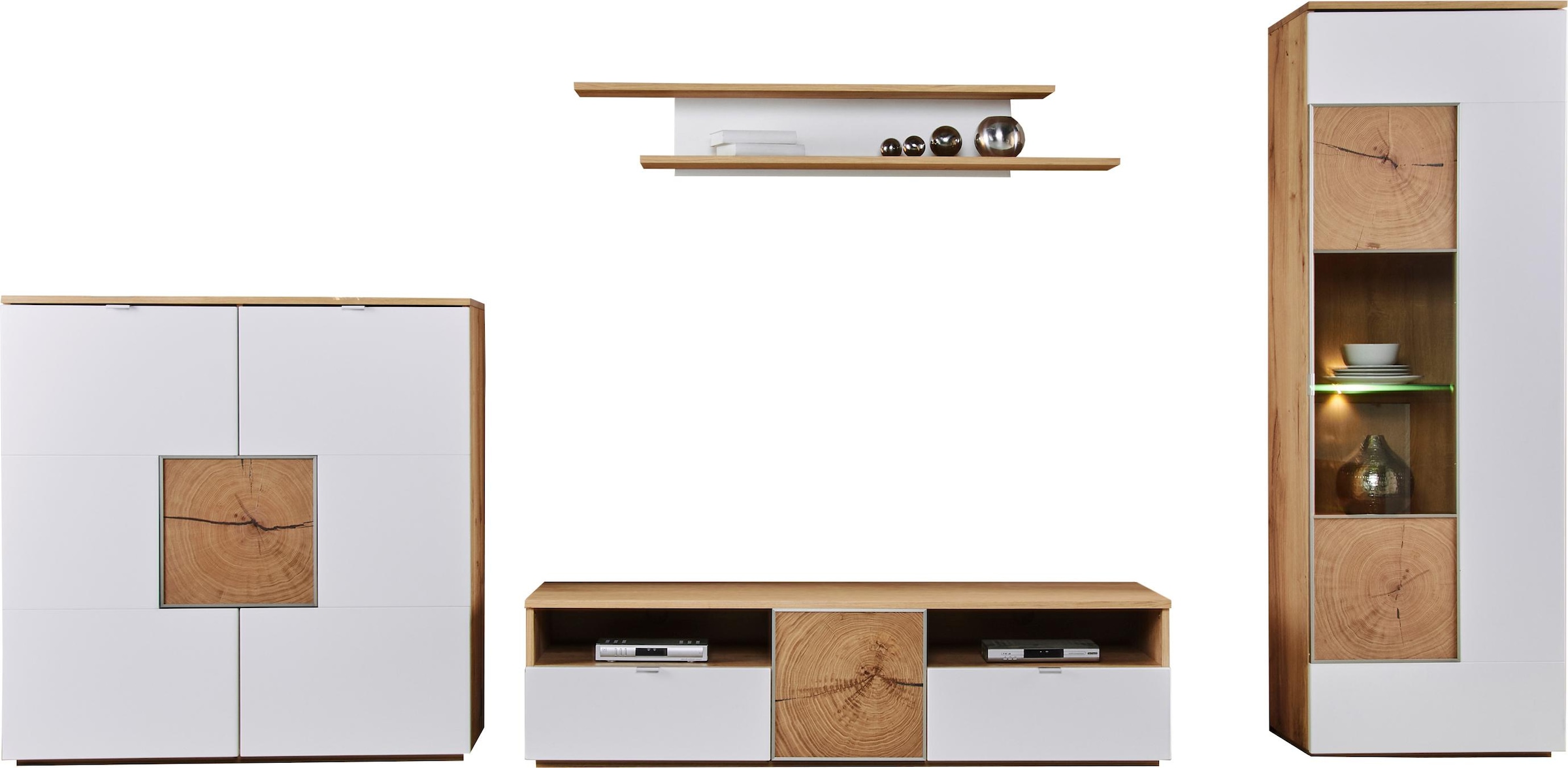 VOGL Möbelfabrik Wohnwand Set, 4 tlg. günstig online kaufen