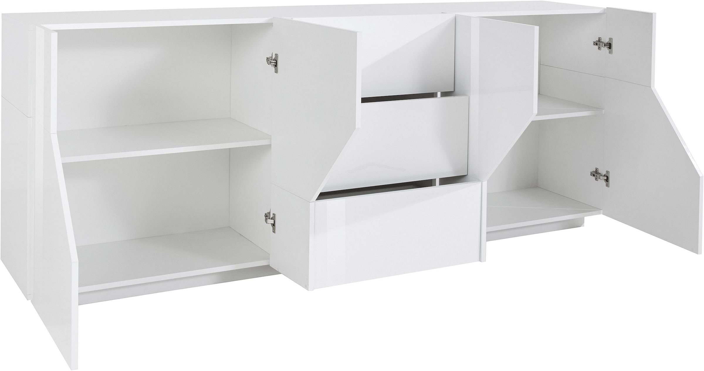 INOSIGN Sideboard »ALIEN-Kommode, Schrank, Anrichte mit 4 Türen und 3 Schubkästen«, Sideboard Breite ca. 200 cm "100 % Made in Italy"